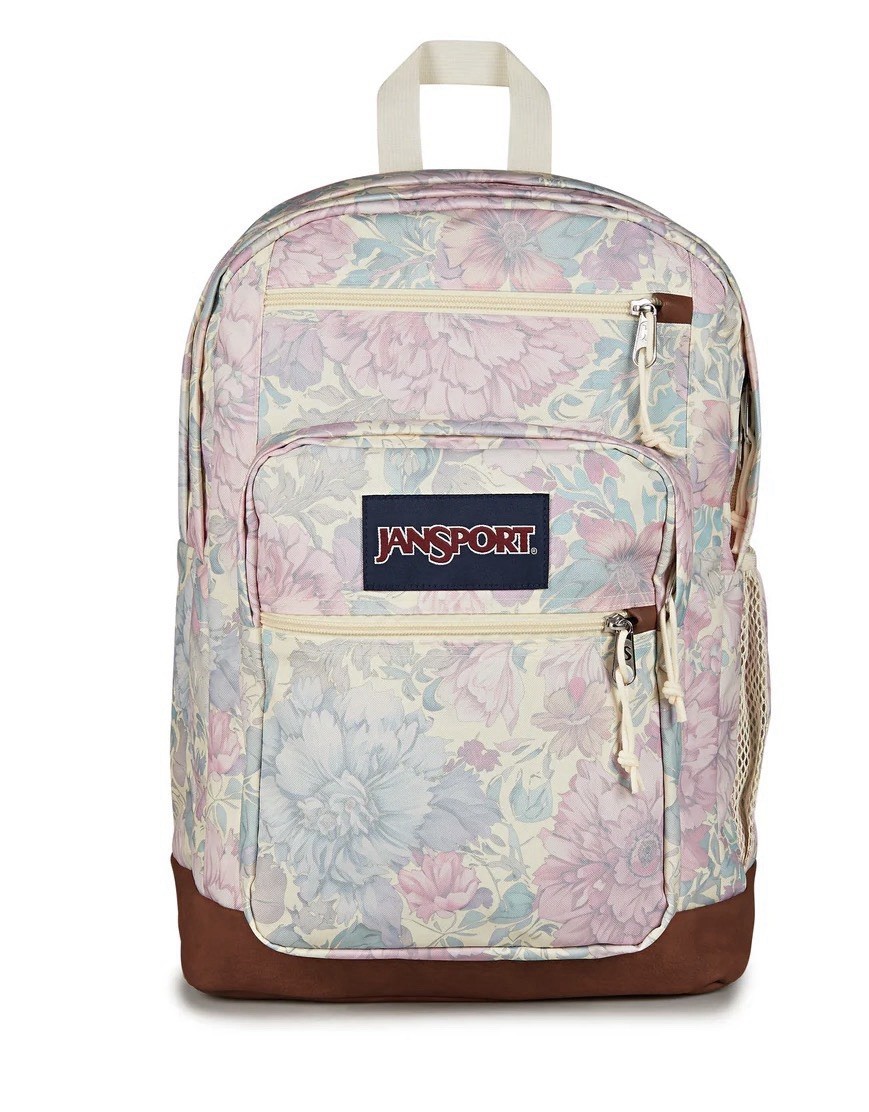 JanSport Cool Student Laptop Backpack – Faded Tapestry Pink