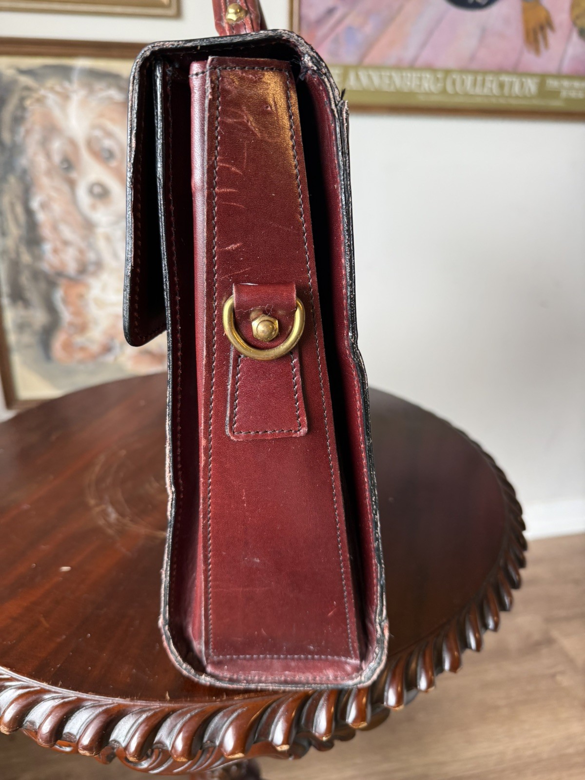 SCHLESINGER BROTHERS Cordovan Heavy Leather Briefcase / Lawyer Bag – USA