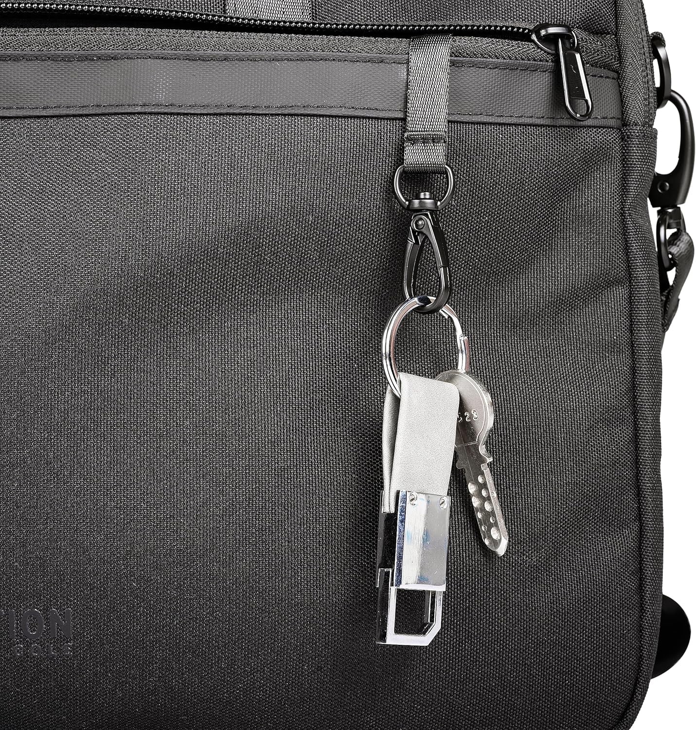 Kenneth Cole Recycled Polyester Slim 16″ Laptop Business Briefcase, Black