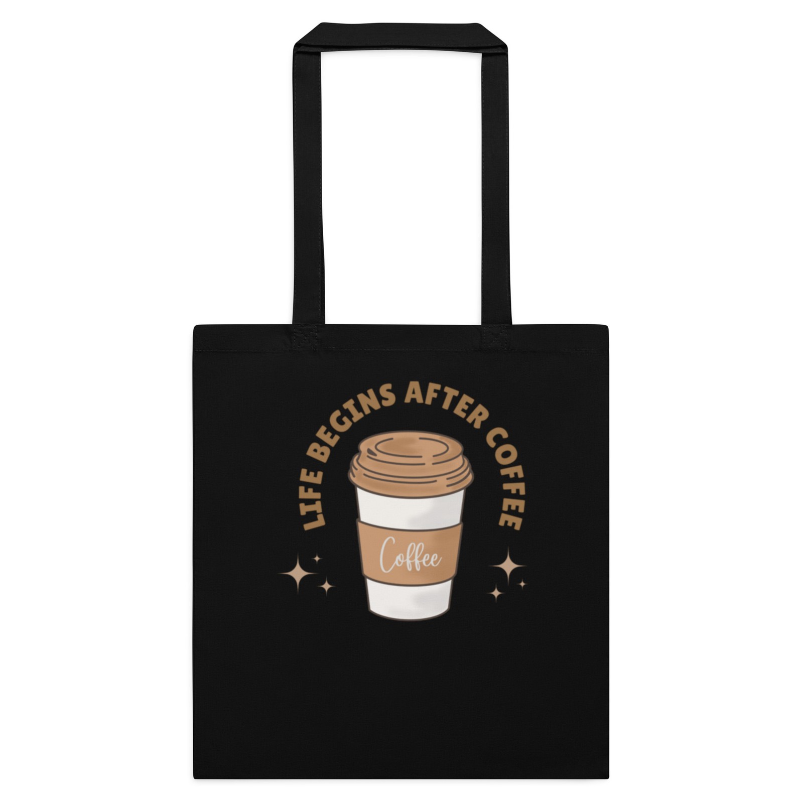 After Coffee Cotton Cotton Color Tote Bag