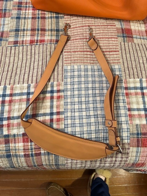 Mulholland Medium Orange Velocity Synthetic Hippo Duffel NWT