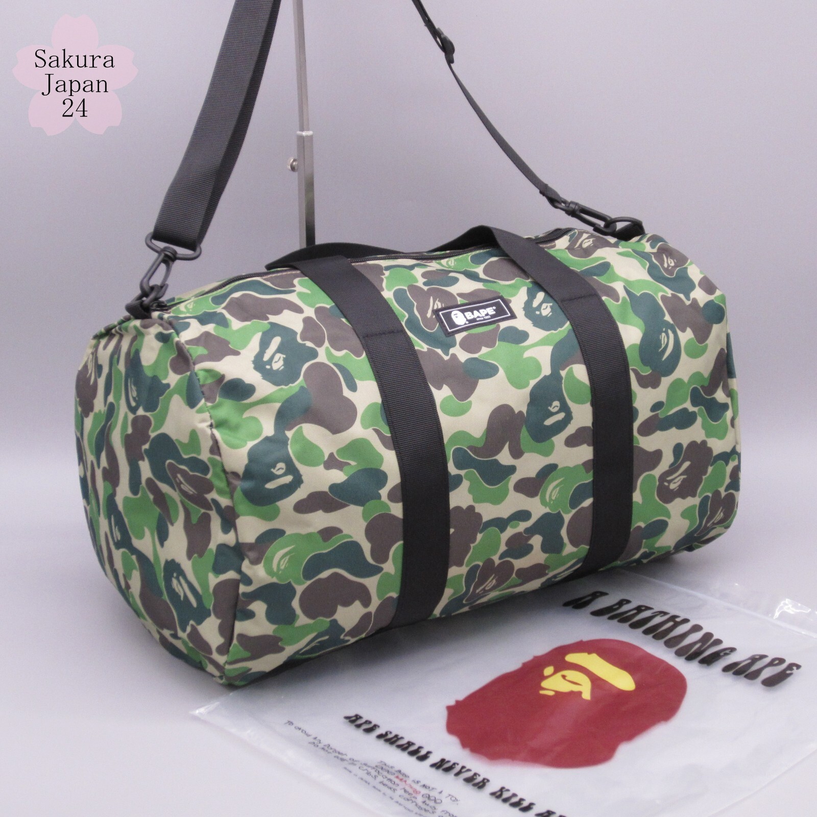 10 Set BAPE A Bathing Ape Duffle Bag Camo Green 2020 Spring Magazine Free Gift