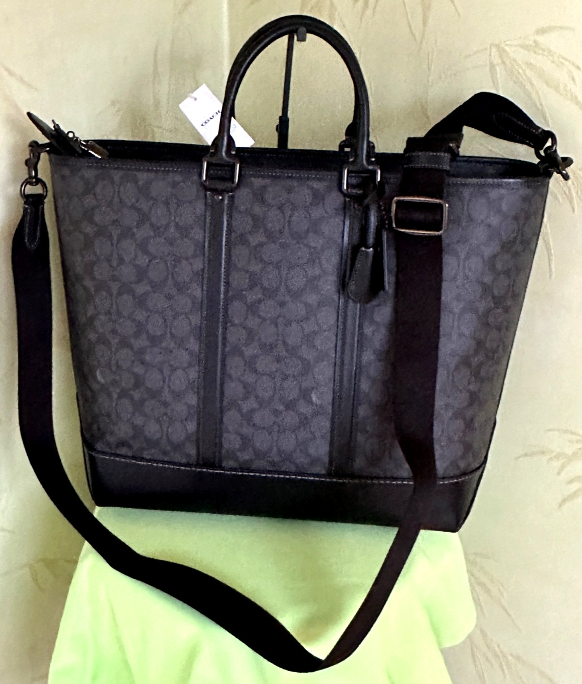 COACH METROPOLITAN CARRYALL BAG:NWT CHARCOAL CY791 Retail: $650