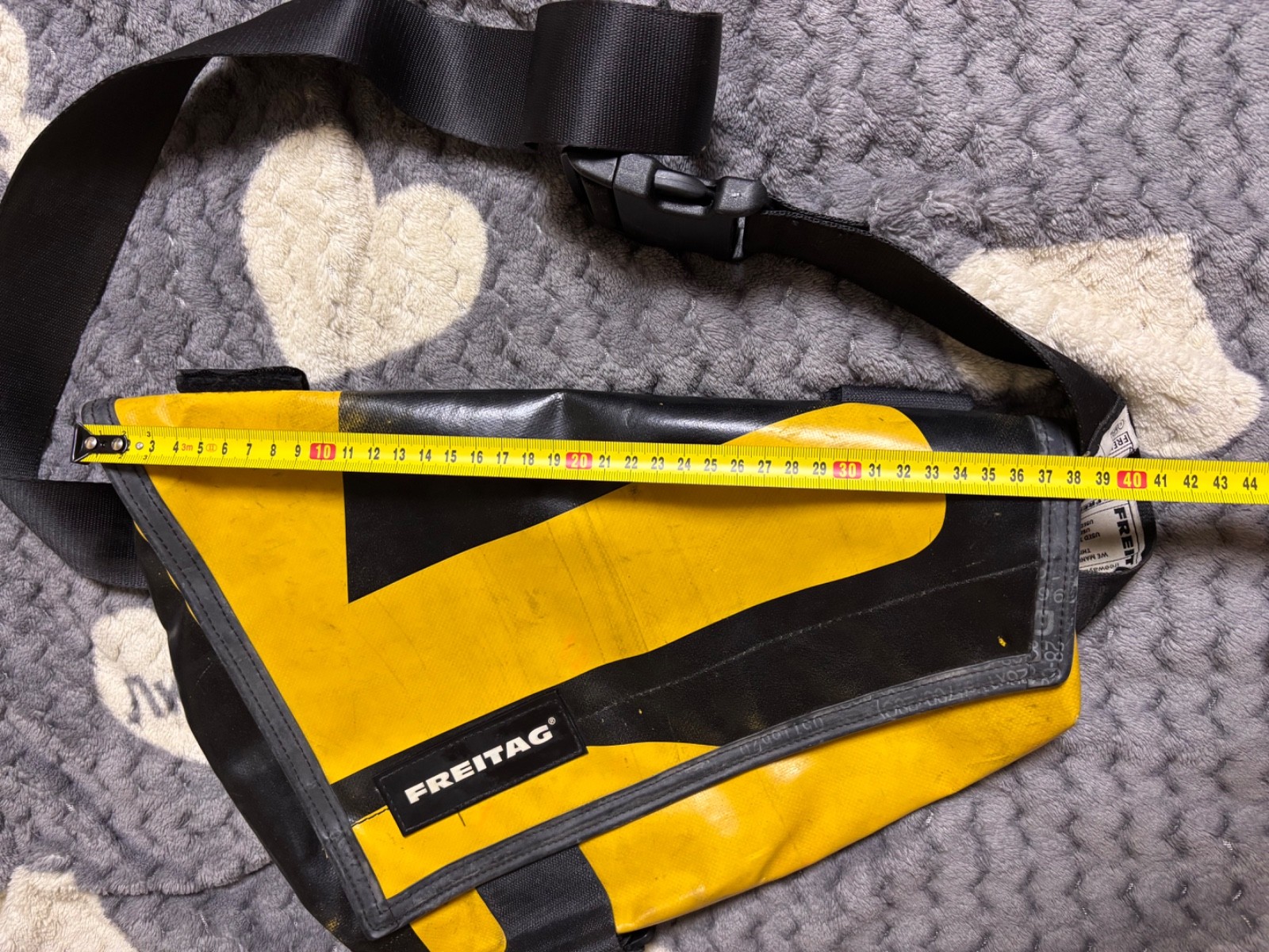 FREITAG KNIGHT Rider F31 RARE YELLOW × BLACK Messenger Crossbody Shoulder Bag