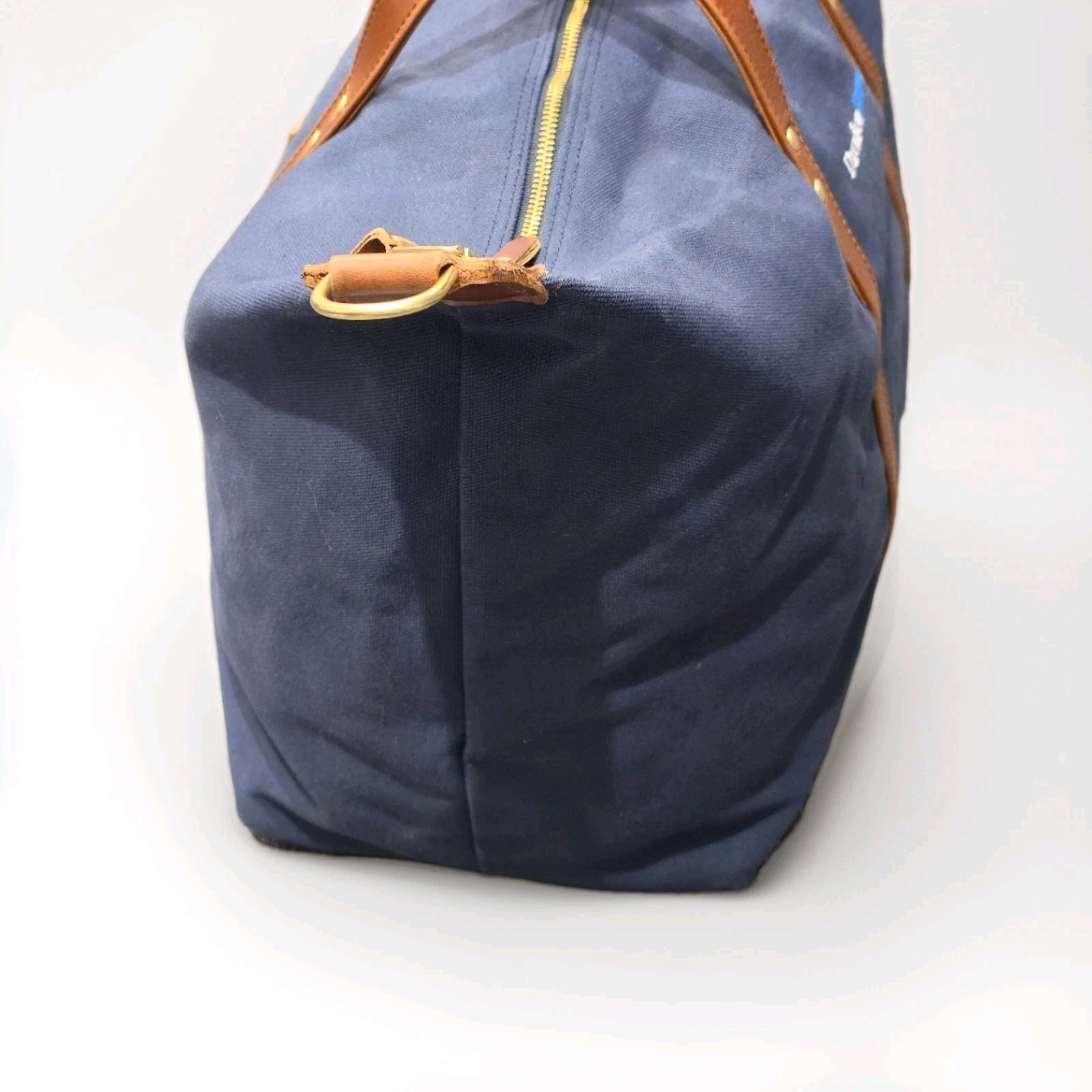Peter Millar Crown Duffle Bag Blue Canvas Weekender Adventurer Travel 21x13x9