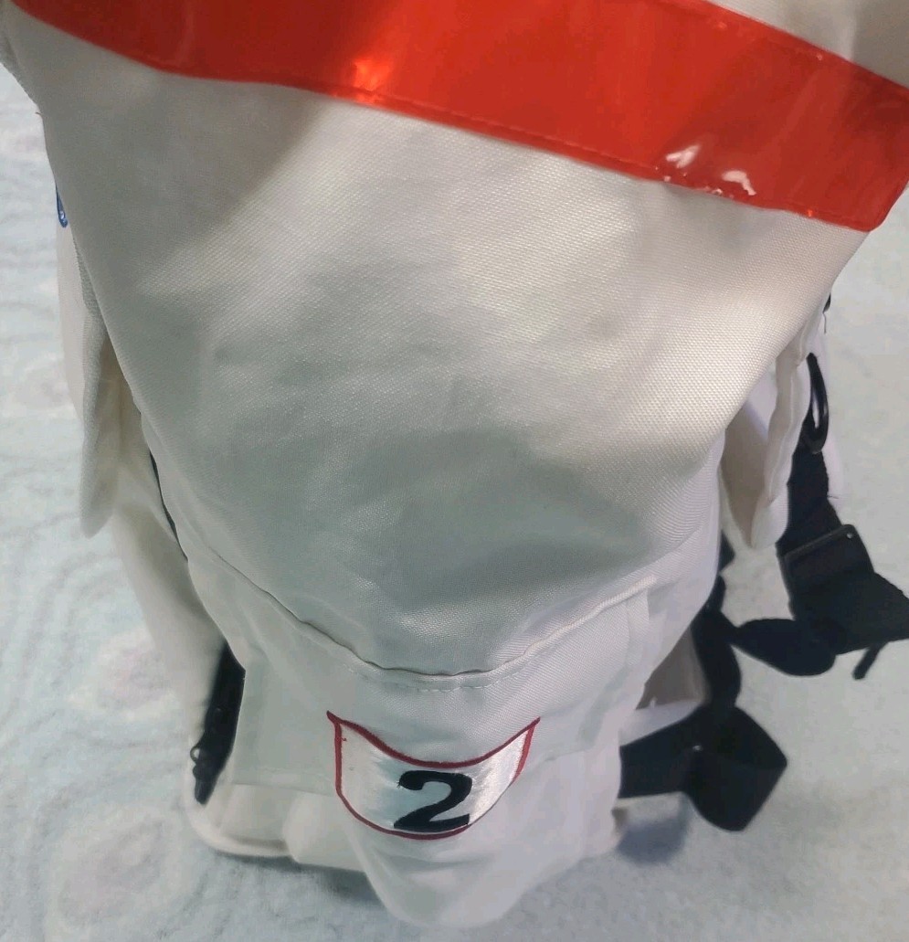 Aeromax Jr. Astronaut Backpack, White, with NASA patches