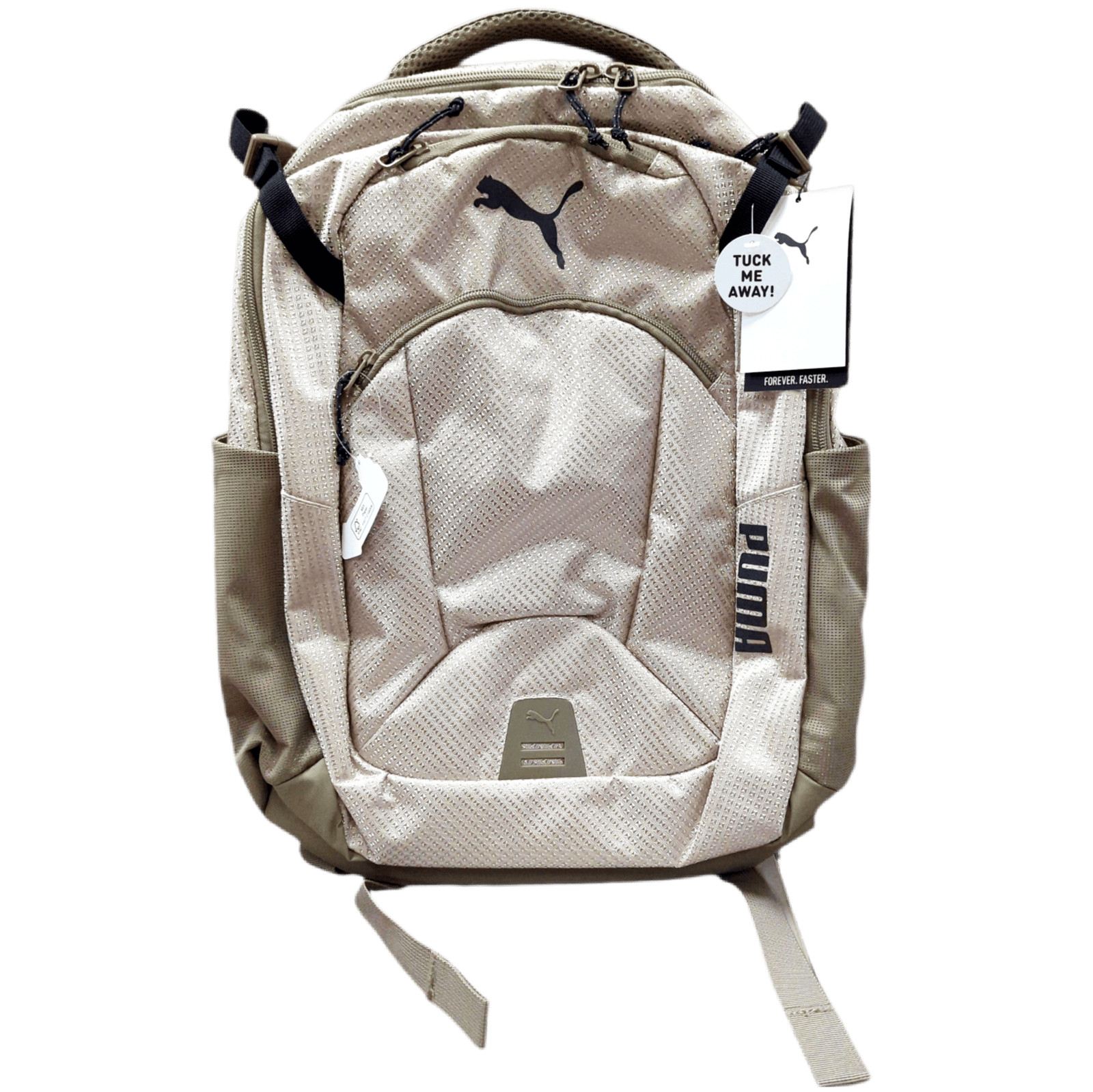 PUMA Challenger 2 Multi-Pocket Laptop & Sports Backpack – Desert Tan/Beige