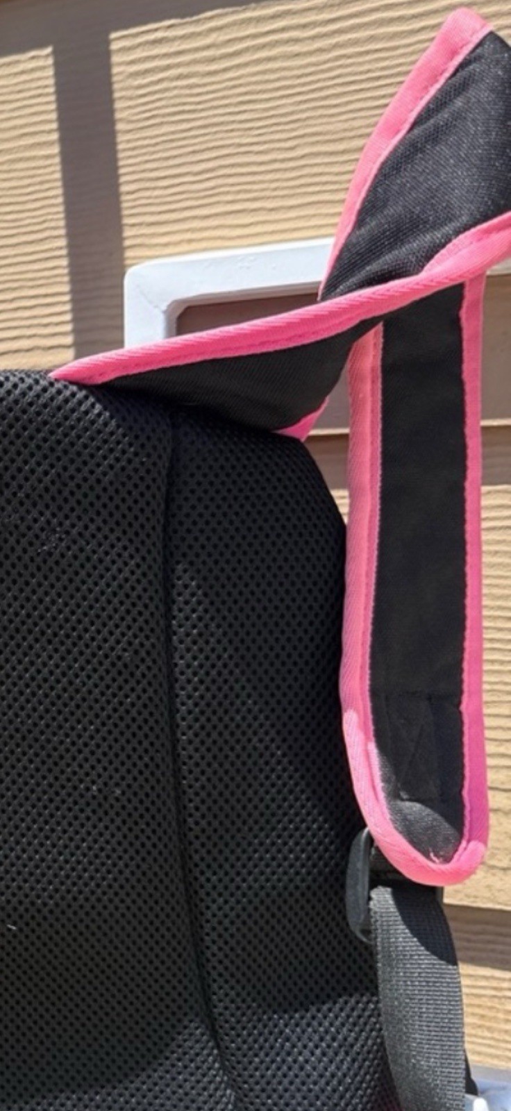 Fox Black & Pink Star Backpack Zip Unisex Padded Pockets Adjustable Straps