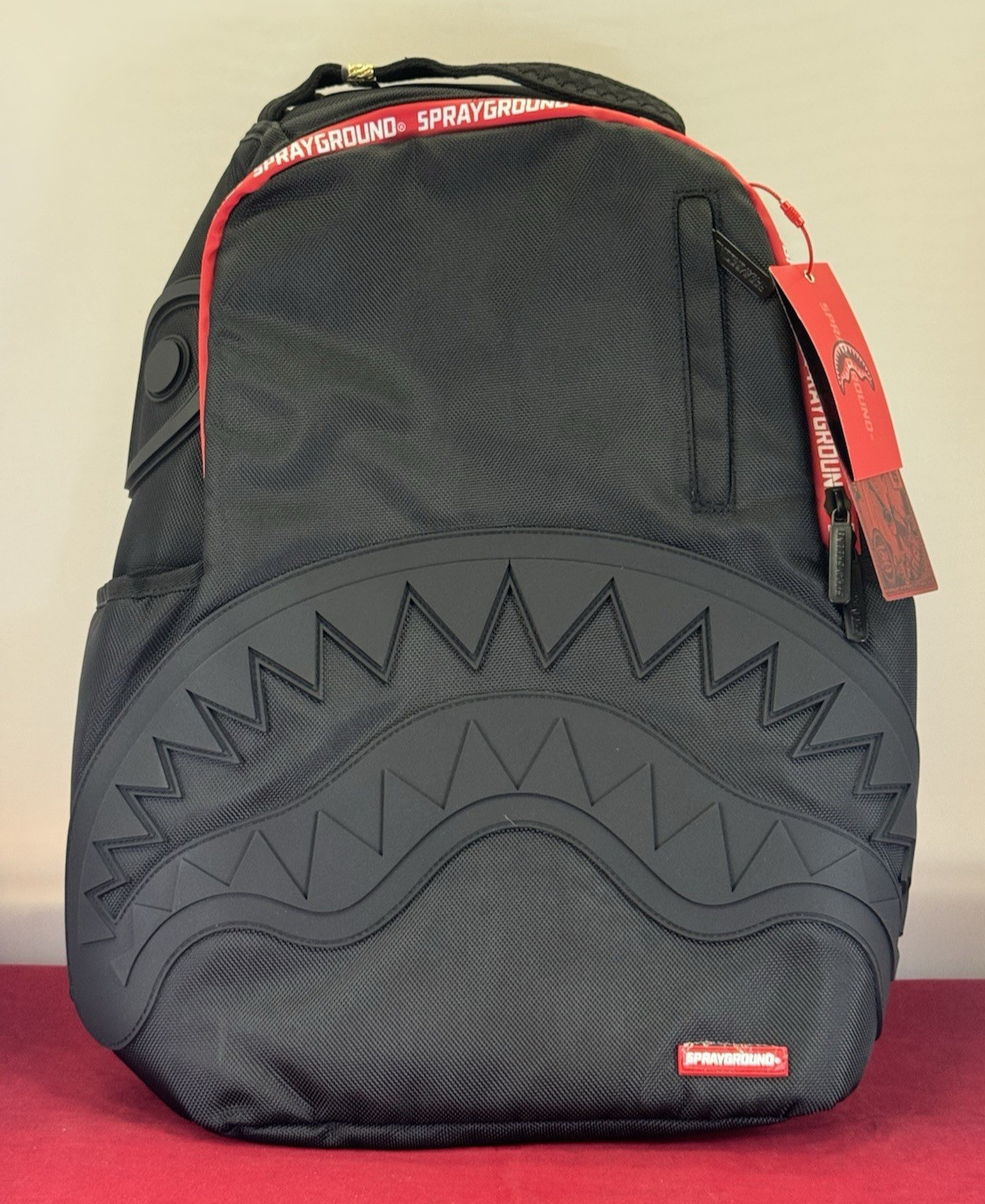 Sprayground The Hero Red Tape Limited Edition DLXR Backpack