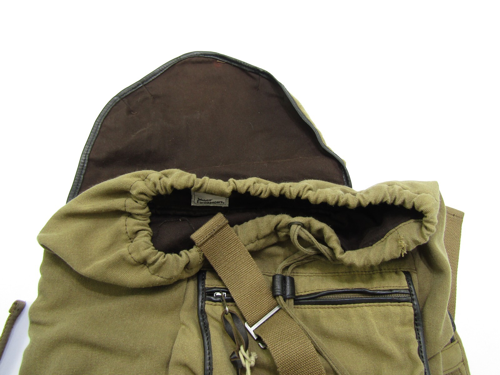 Timberland Mt. Madison 17 Backpack Tan Brown Two Strap Laptop Travel Tags Read