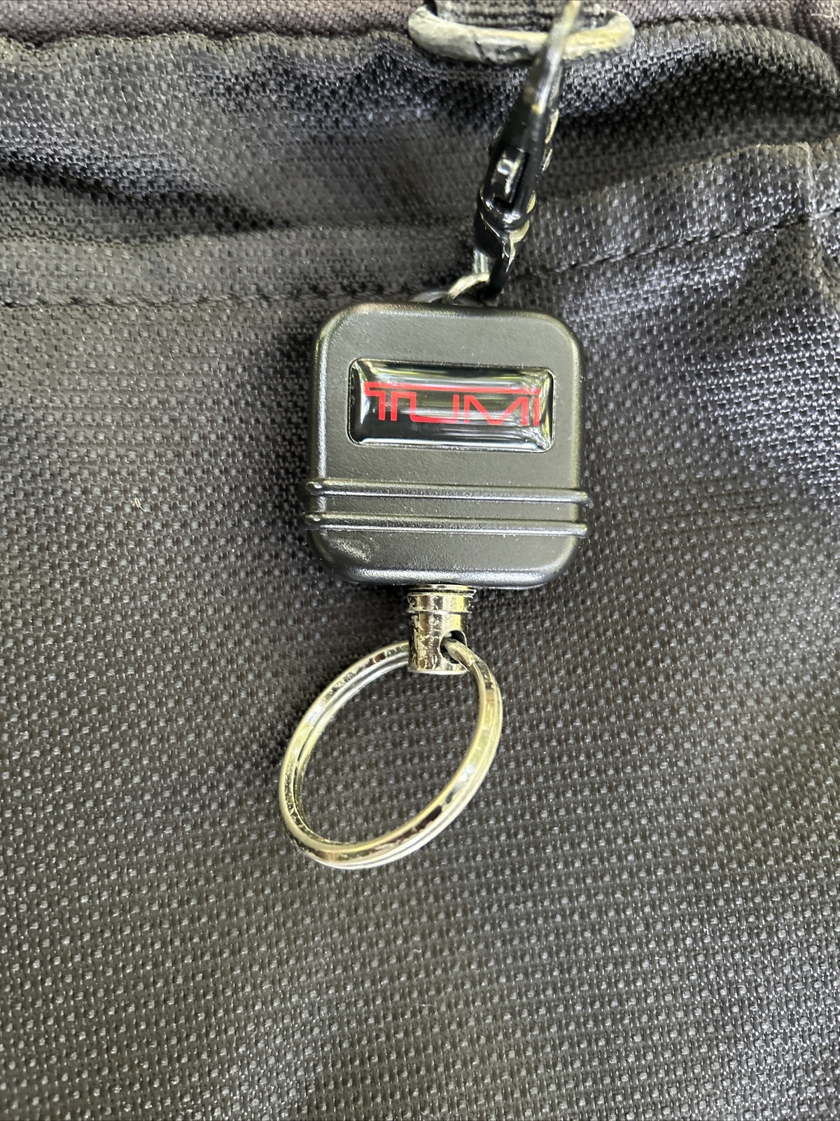 TUMI Black Laptop Fabric and leather adjustablebshoulder bag Thailand key chain