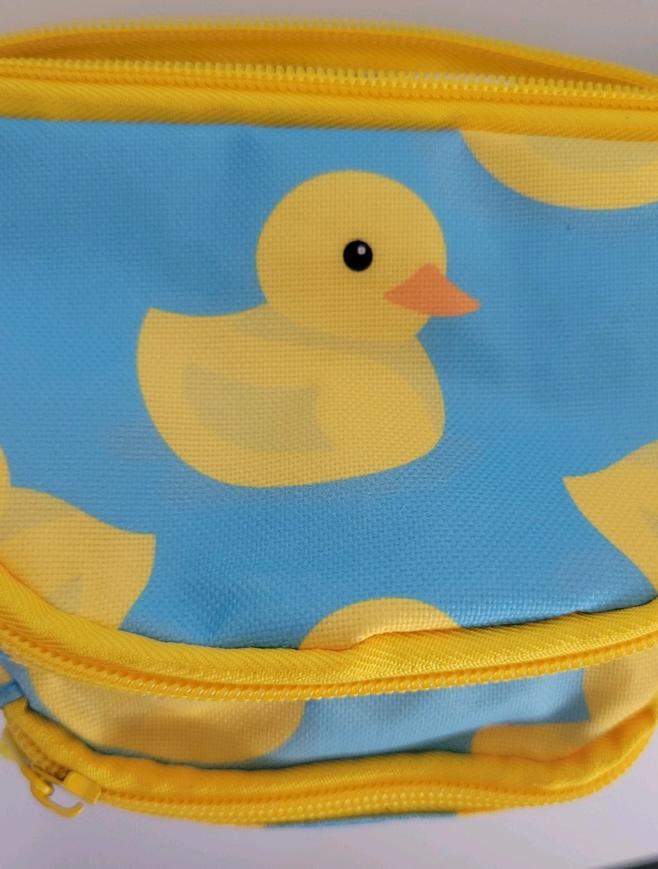Fanny Pack Crossbody Waist Bag, Cartoon Rubber Duck Pattern Adult or Kids Unisex