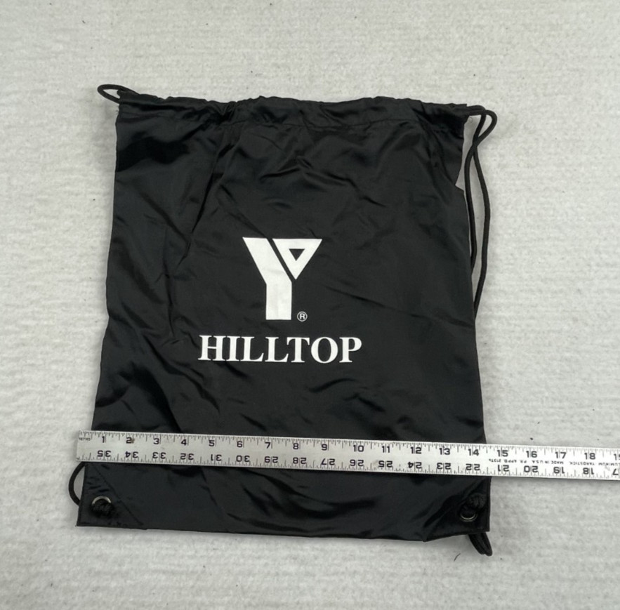 Cinch pack black YMCA Hilltop. sku#2