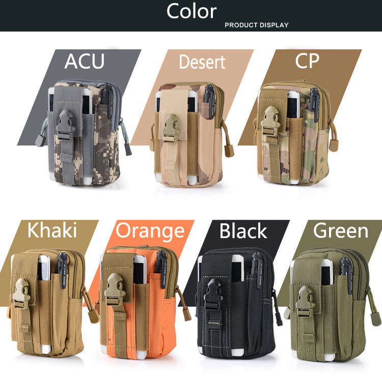Tactical Molle Pouch Belt Waist Pack Bag Military Waist Fanny Pack Phone Pocket
