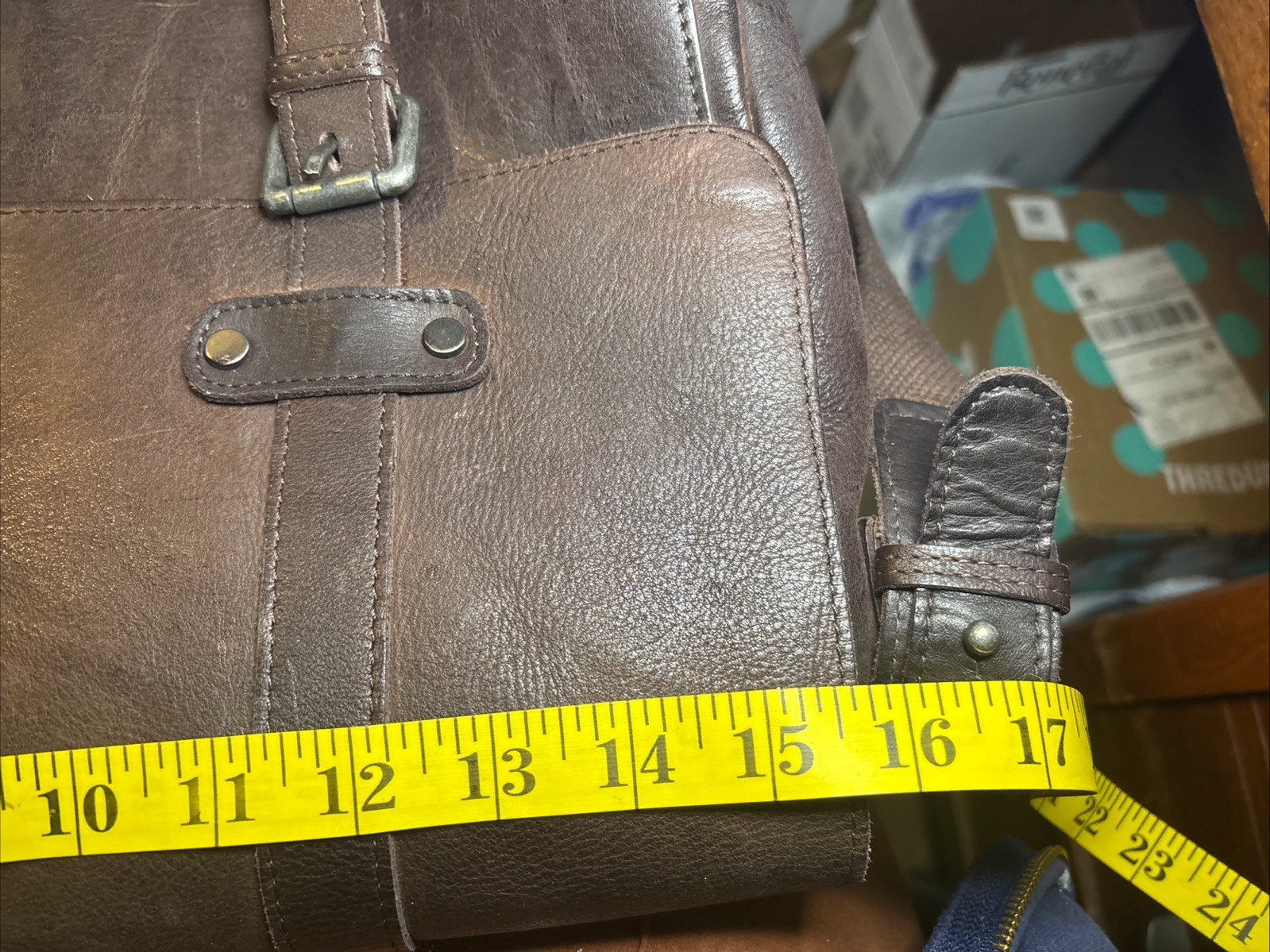 BOSCA Dark Brown Suede Leather 16” Messenger Bag Briefcase Shoulder Strap