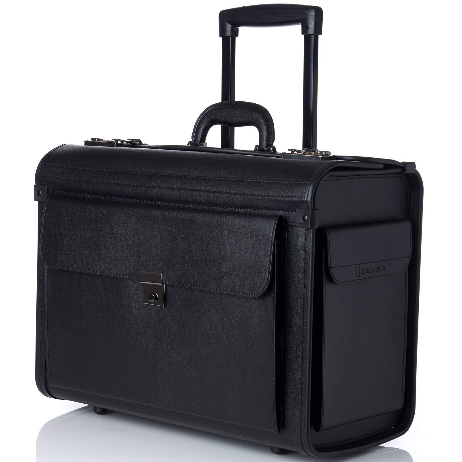 Rolling 17″ Laptop Briefcase on Wheels Attache Lawyers Case Legal Size