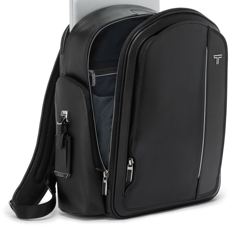 Tumi Arrive Larson Men’s All Leather Backpack $1295 Black