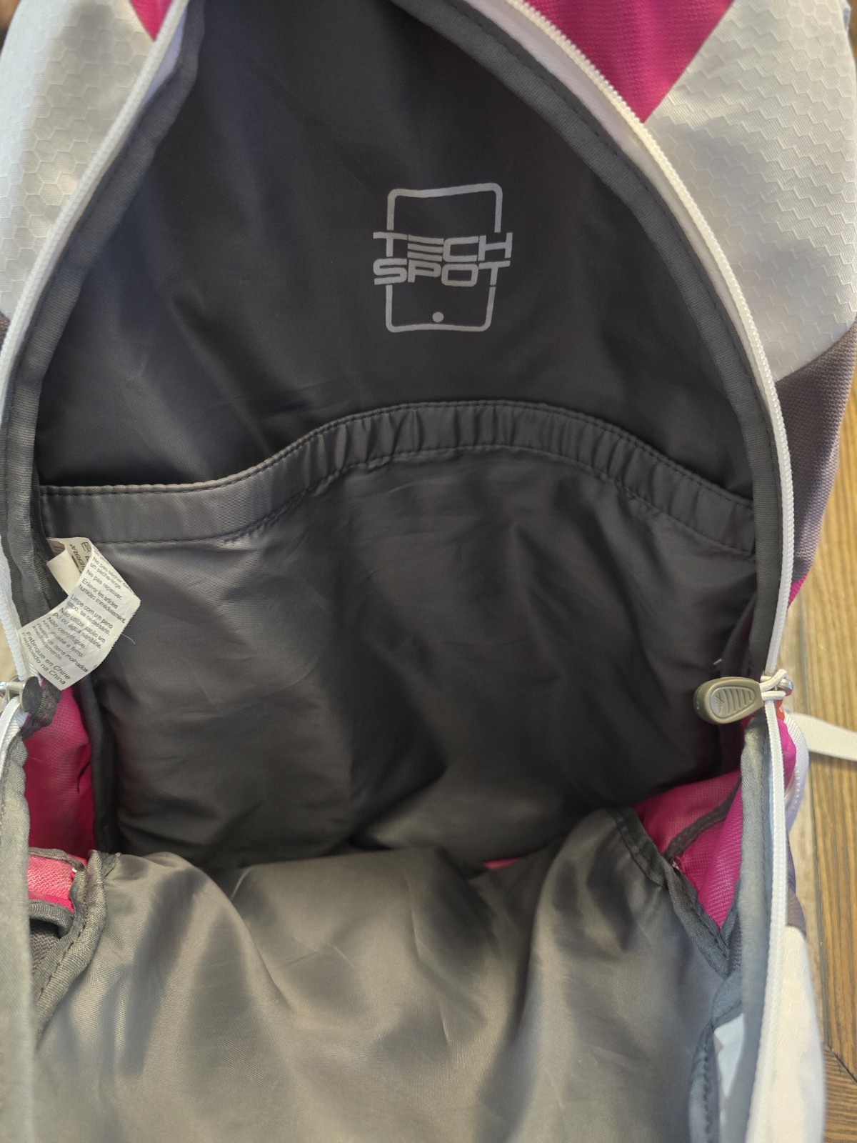 High Sierra Grip Pink Gray Backpack School Travel Hiking Laptop Book Bag Daypack