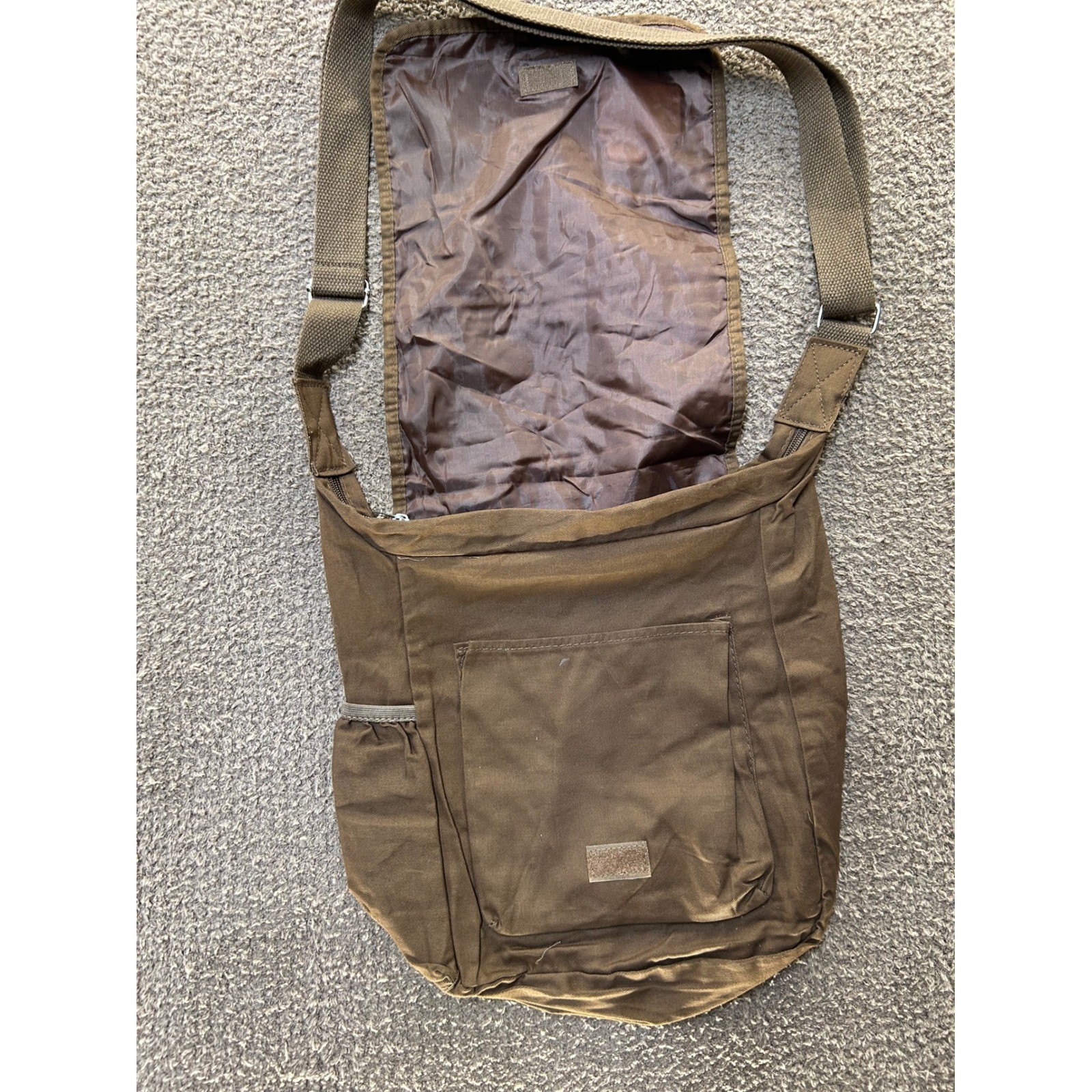 National Parks Conservation Association Brown Cotton Twill Satchel Messenger Bag