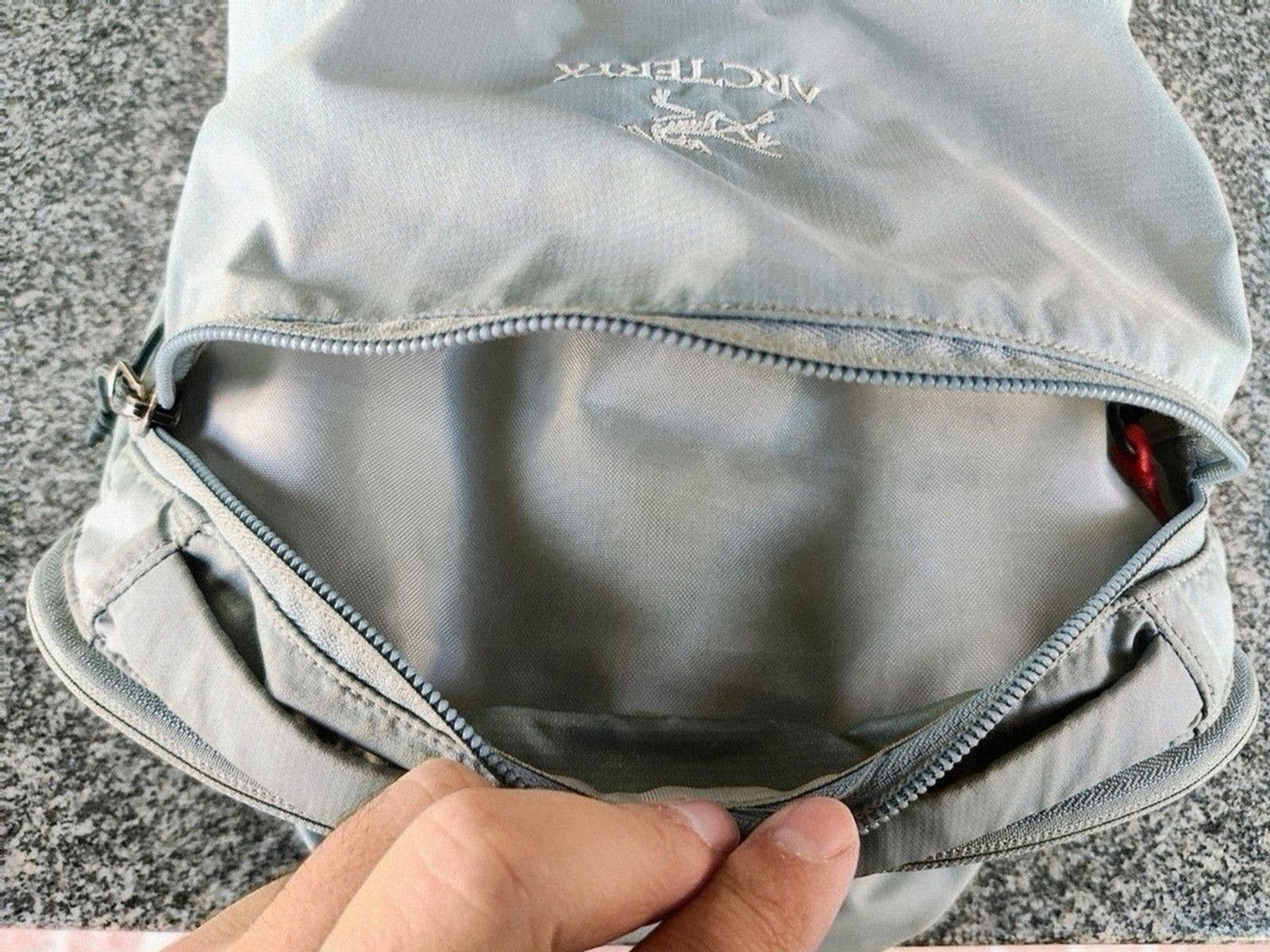 Arc’Teryx Index 15 Gray Nylon Shell Lightweight Packable Backpack Bag