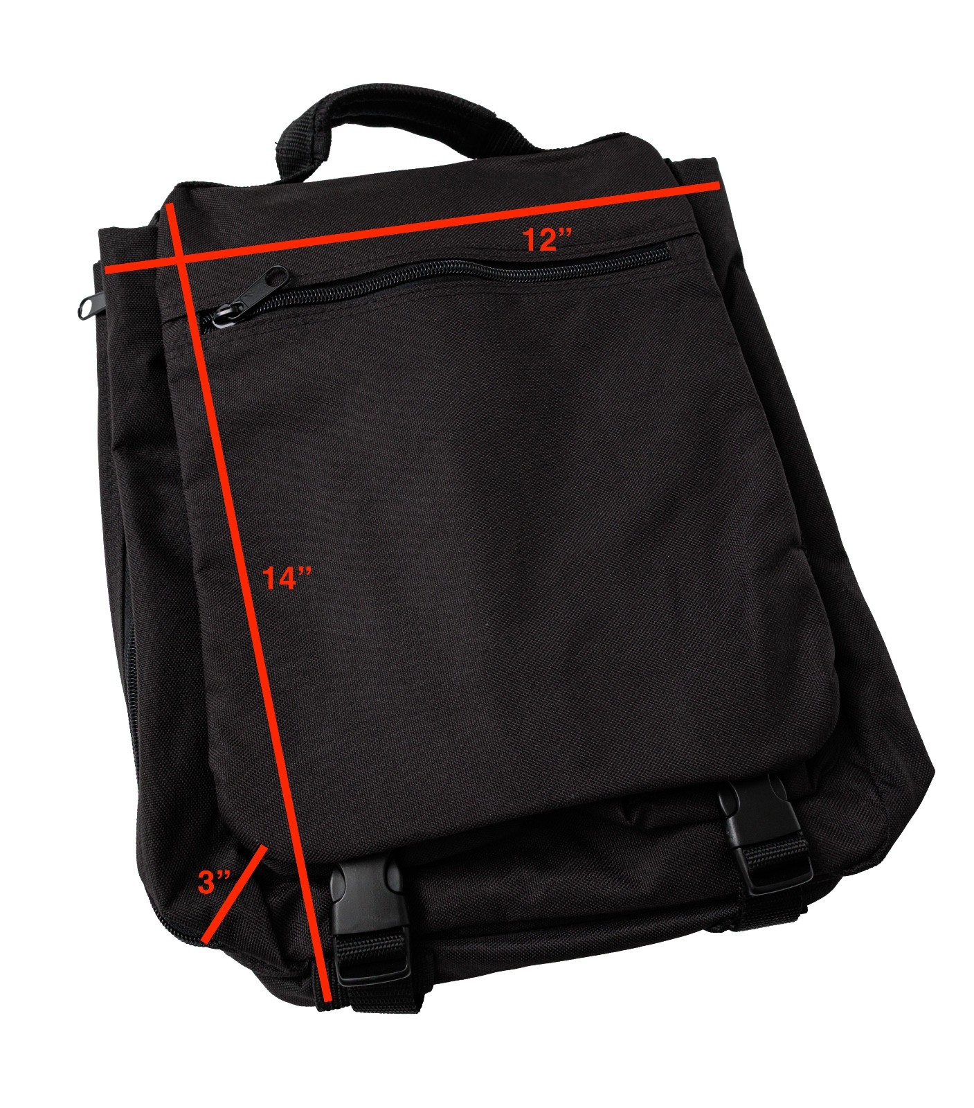 ANVIL Messenger Bag Vertical Courier Satchel Shoulder Pad Ballistic Nylon RARE