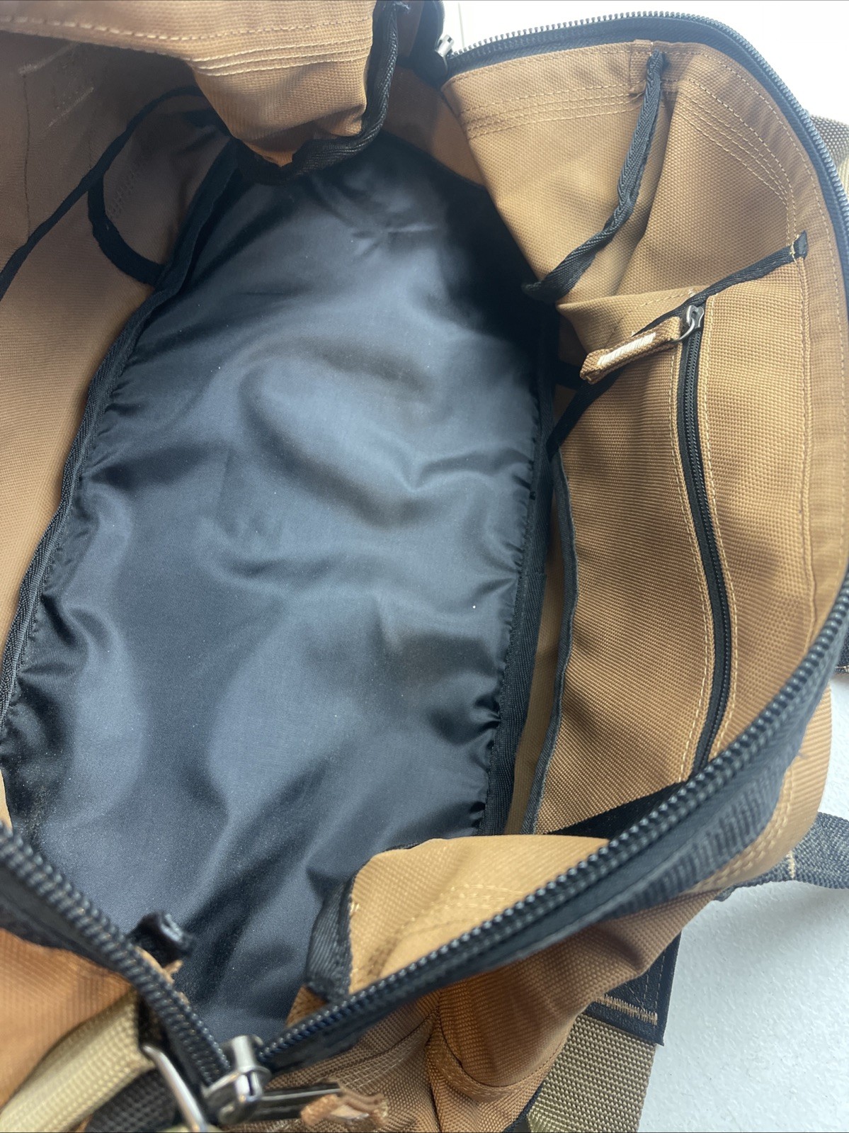 Carhartt Legacy Gear 20” Duck Brown Utility Work Tote Small Duffle Bag Strap