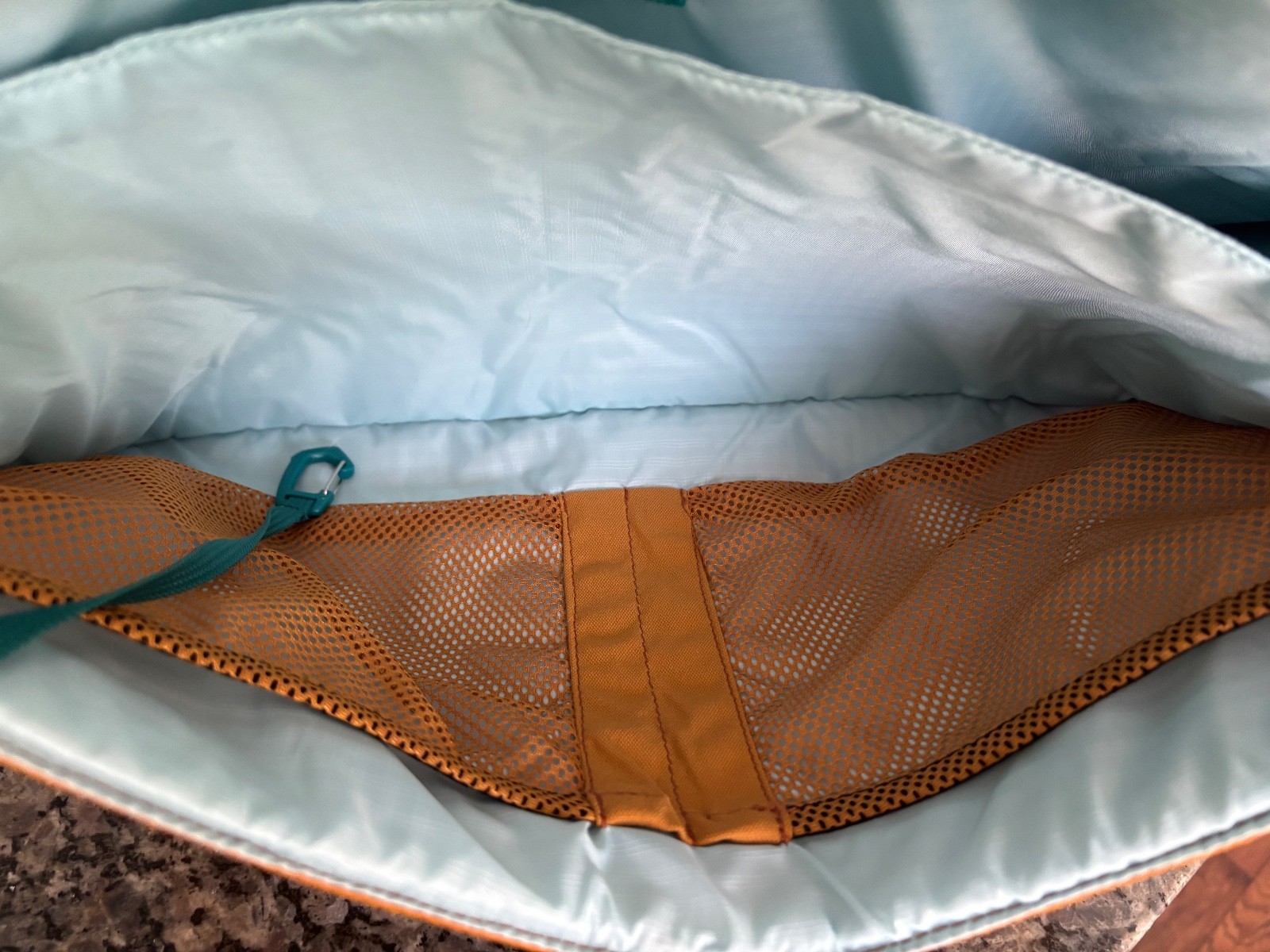 Cotopaxi Chuspa 15L Mustard Yellow Teal Messenger Laptop Travel Bag