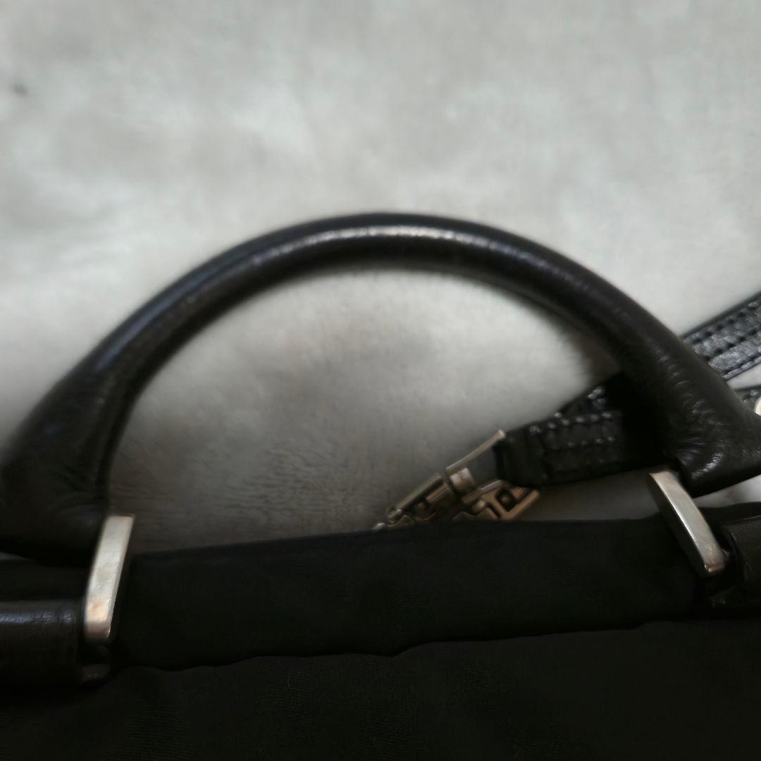 Master-piece Black Nylon Business Bag Used Japan