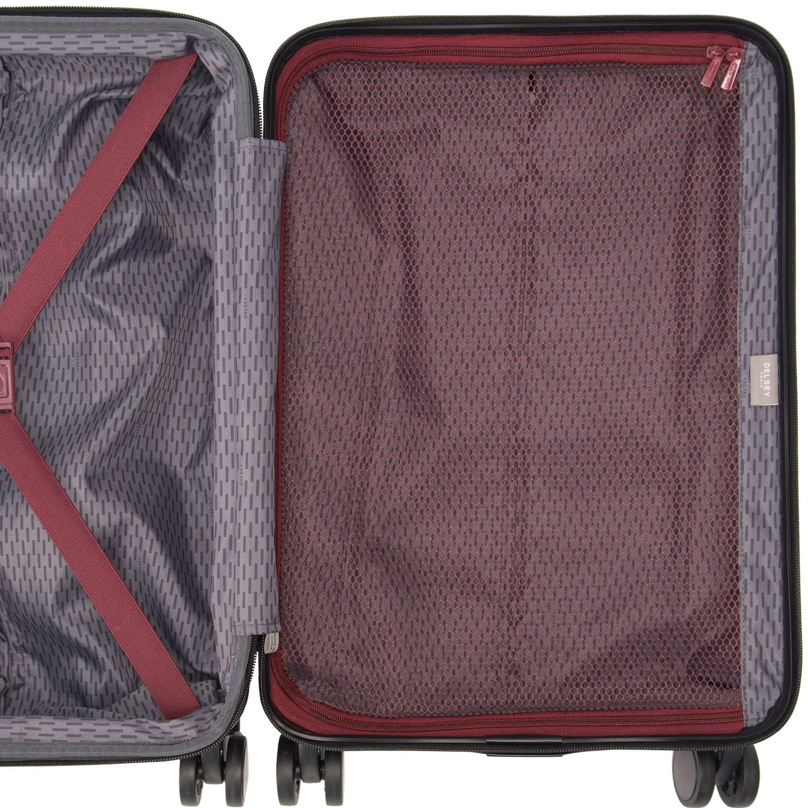 Delsey Alexis Lightweight Luggage, 4-Wheel Spinners Hardshell Suitcase, 25 In U3