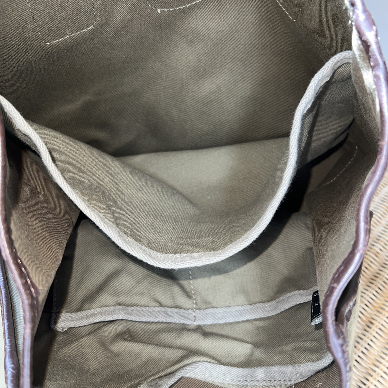 John Chapman Olive Green Leather Trim Tote Bag England Corsair Capital Handmade