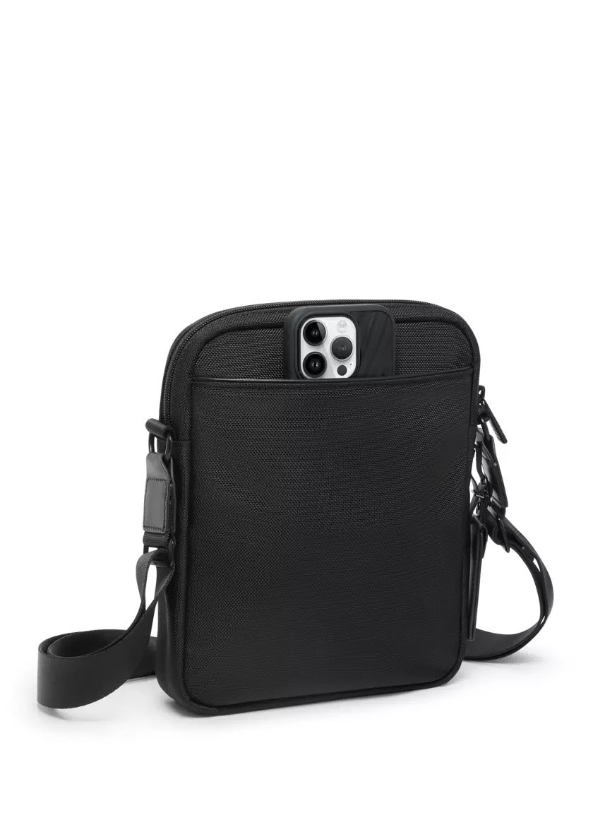 🎒 NEW TUMI Medium Crossbody Bag 2203110D4 Black Ballistic Nylon Travel EDC