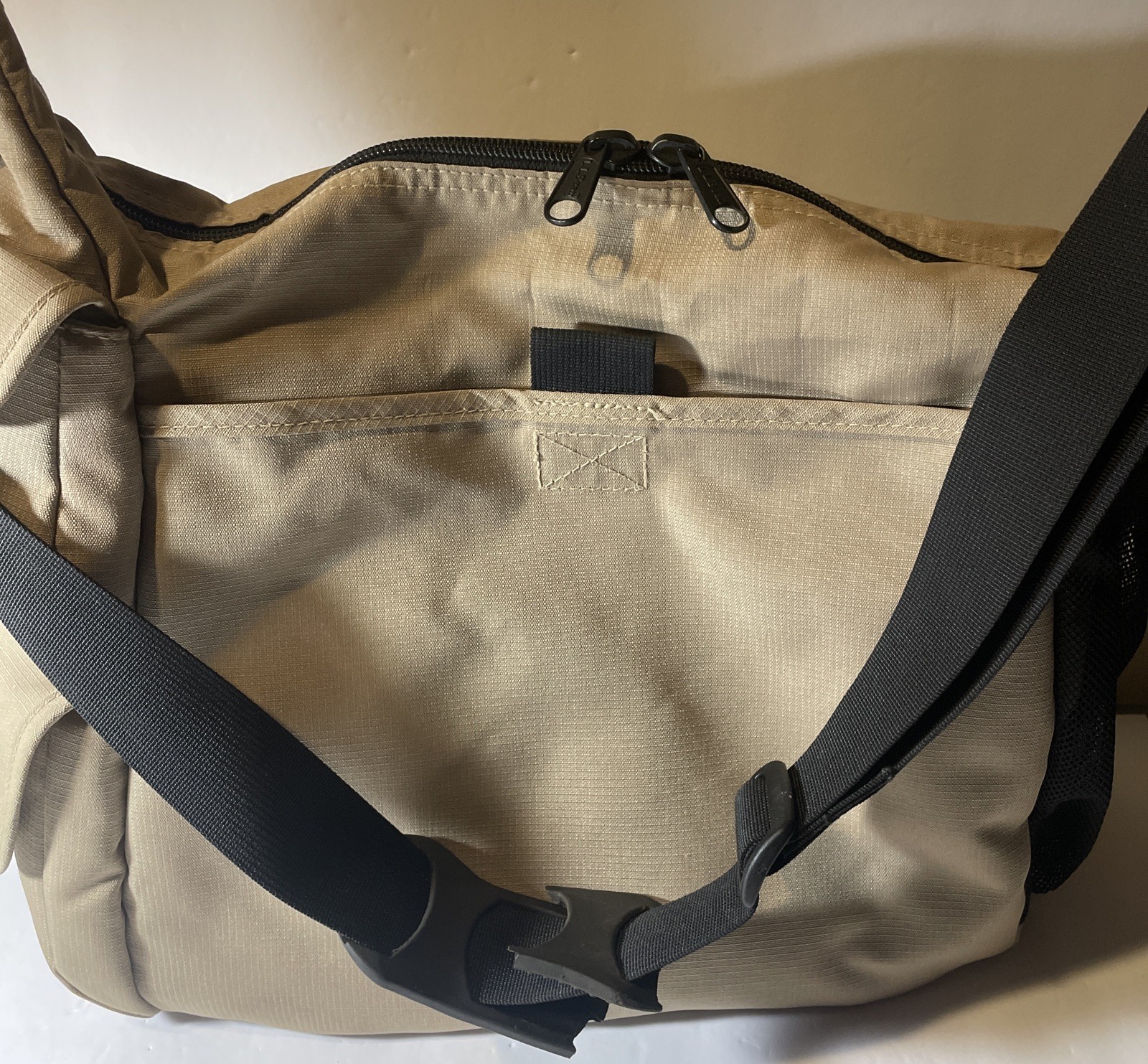 L.L. Bean Messenger Crossbody Bag Khaki 17 X 14 X 7.5”
