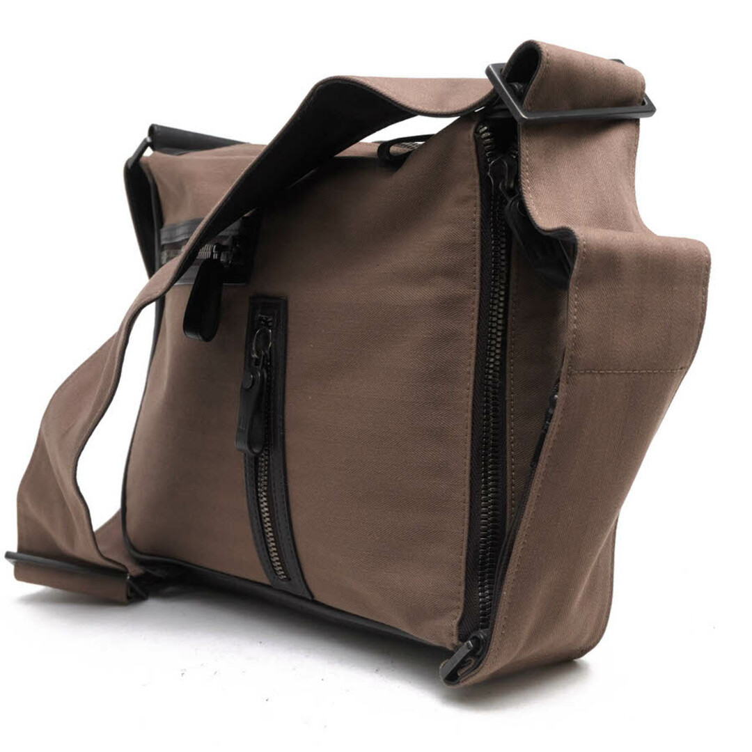 Dunhill Shoulder bag crossbody bag for men brown leather canvas 33×24×6cm