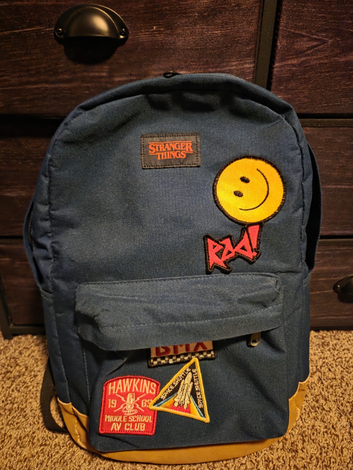 Stranger Things Backpack Netflix Season 1 BMX Limited School Bag Rare see photo