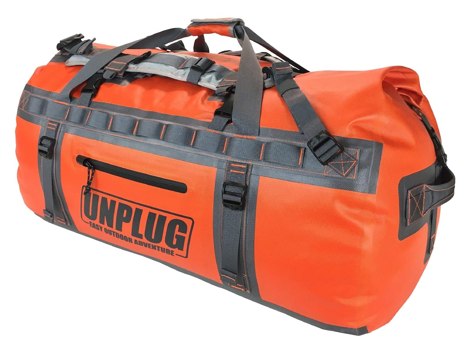 UNPLUG 1680D Waterproof 110L Adventure Bag Heavy Duty Orange