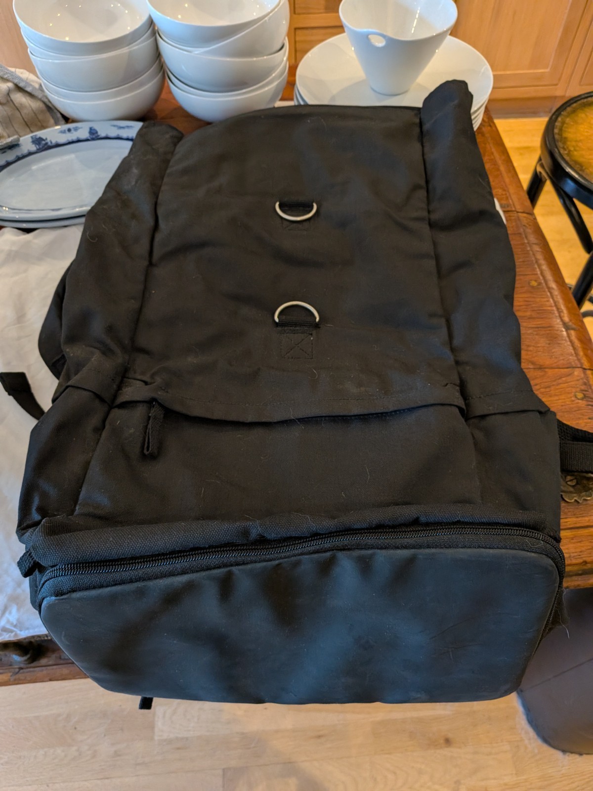 Ikea Forlenka Canvas Rolltop Bag, New without Tags, Never Used, 35L, Black