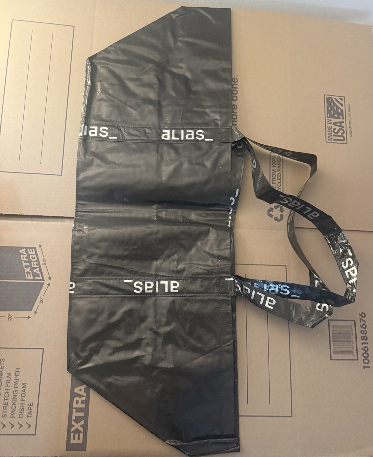 Flight Club X Alias Extra Large Black Tote Bag