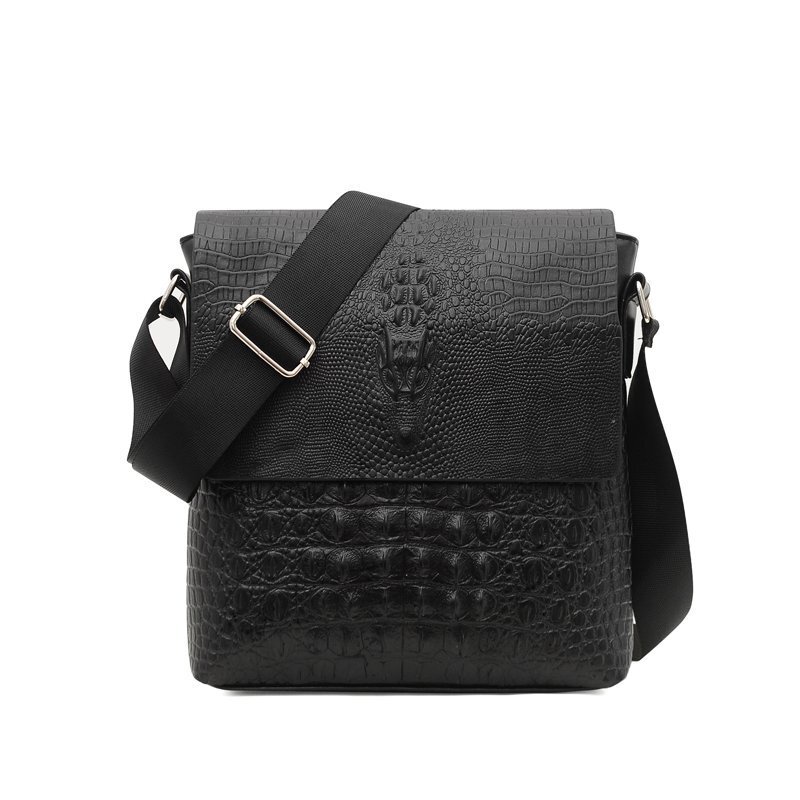 Alligator Men’s Leather Bags Briefcase Shoulder Bag Crossbody Messenger Handbag