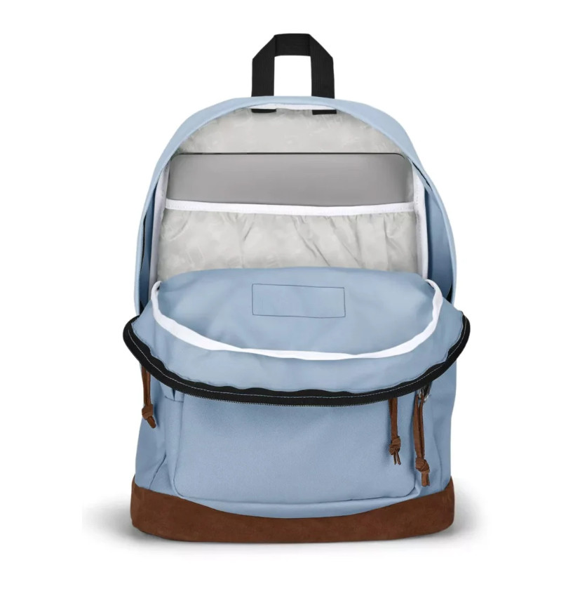 Jansport Right Pack BLUE DUSK Backpack Suede Bottom 15 Laptop Bag
