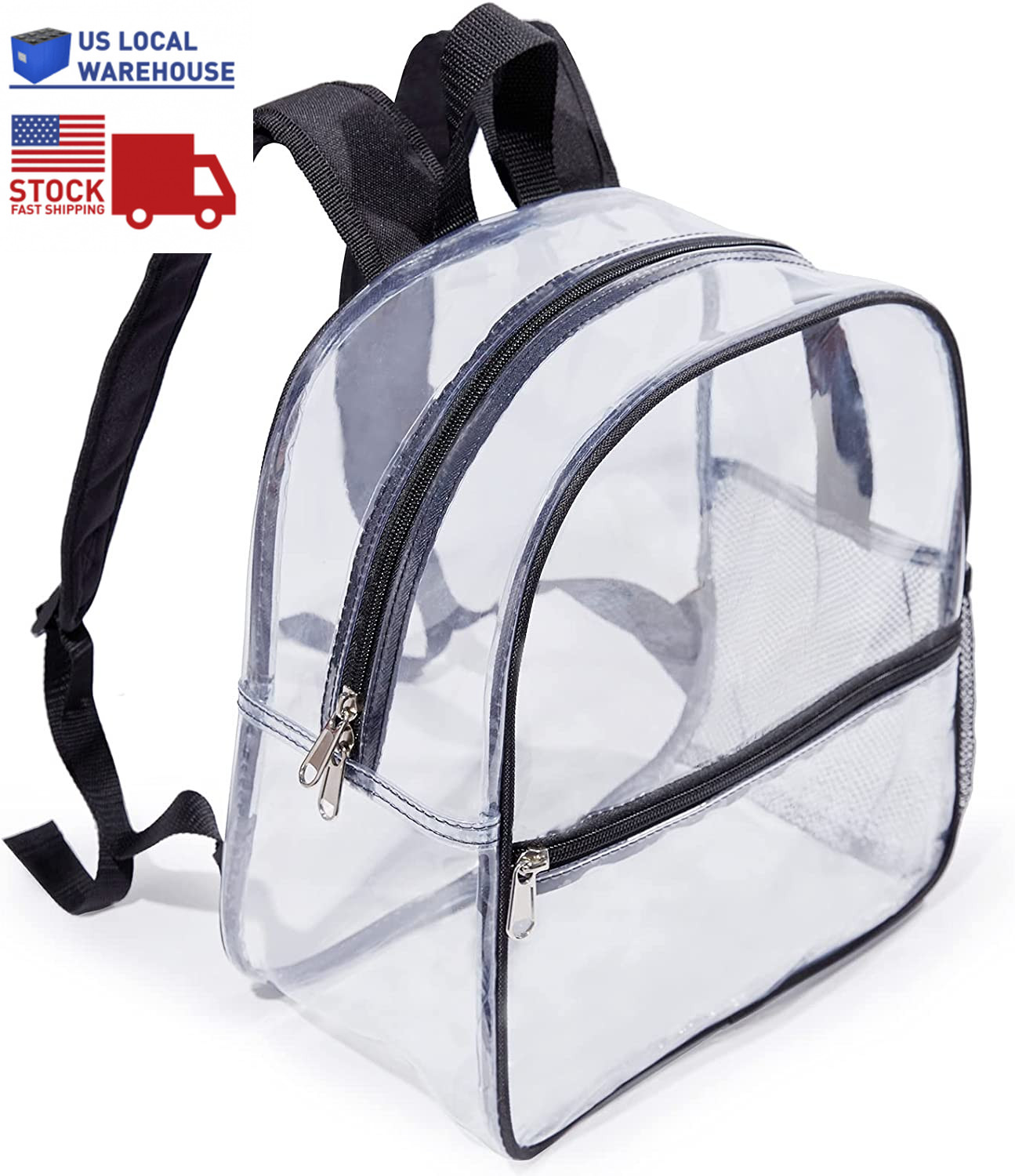 Stadium-Approved Mini Clear Backpack: Durable, Waterproof & Comfortable New