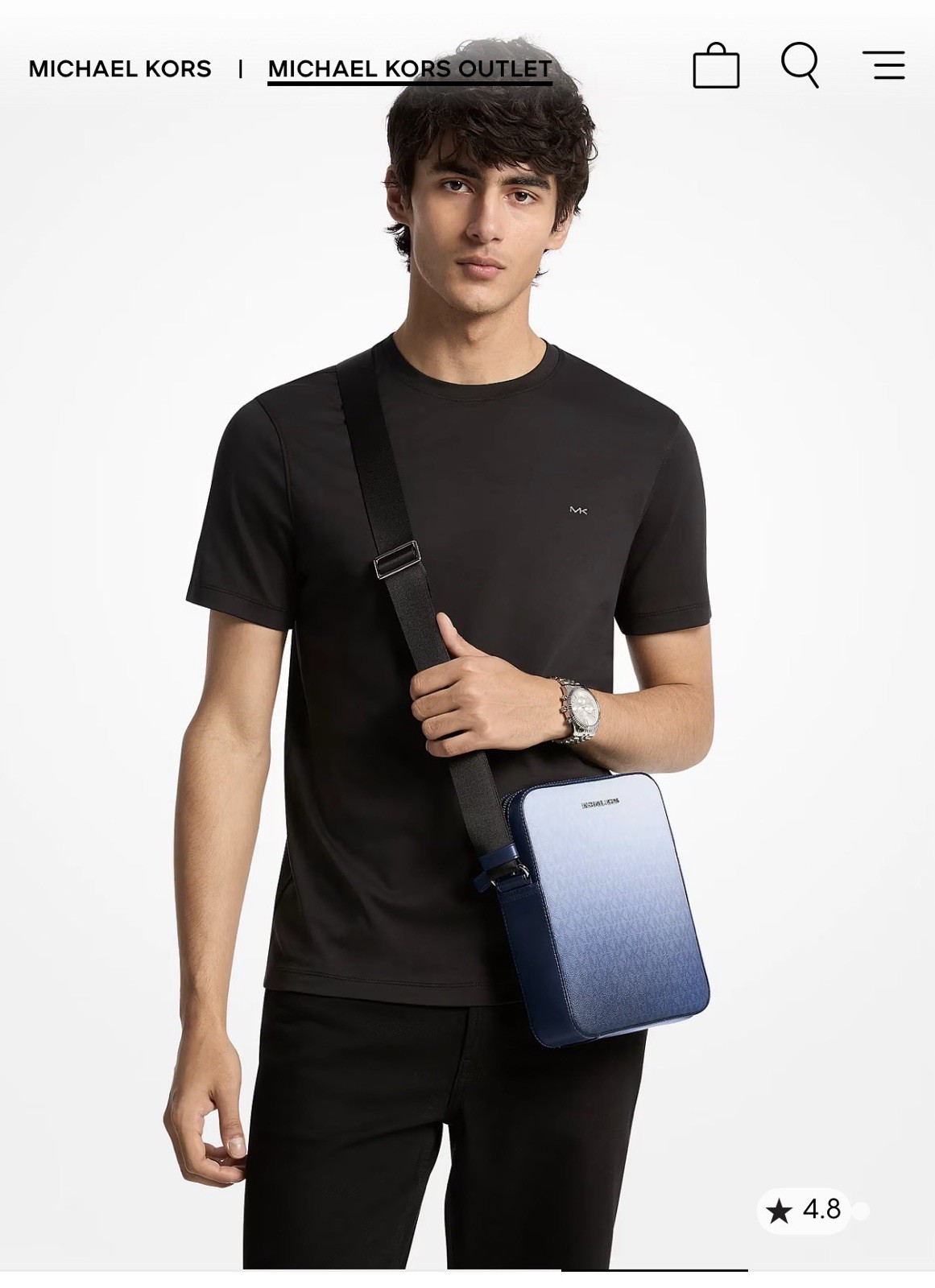 Michael Kors Reporter Bag Cooper Small Ombré Signature Logo SOLD OUT Design Men