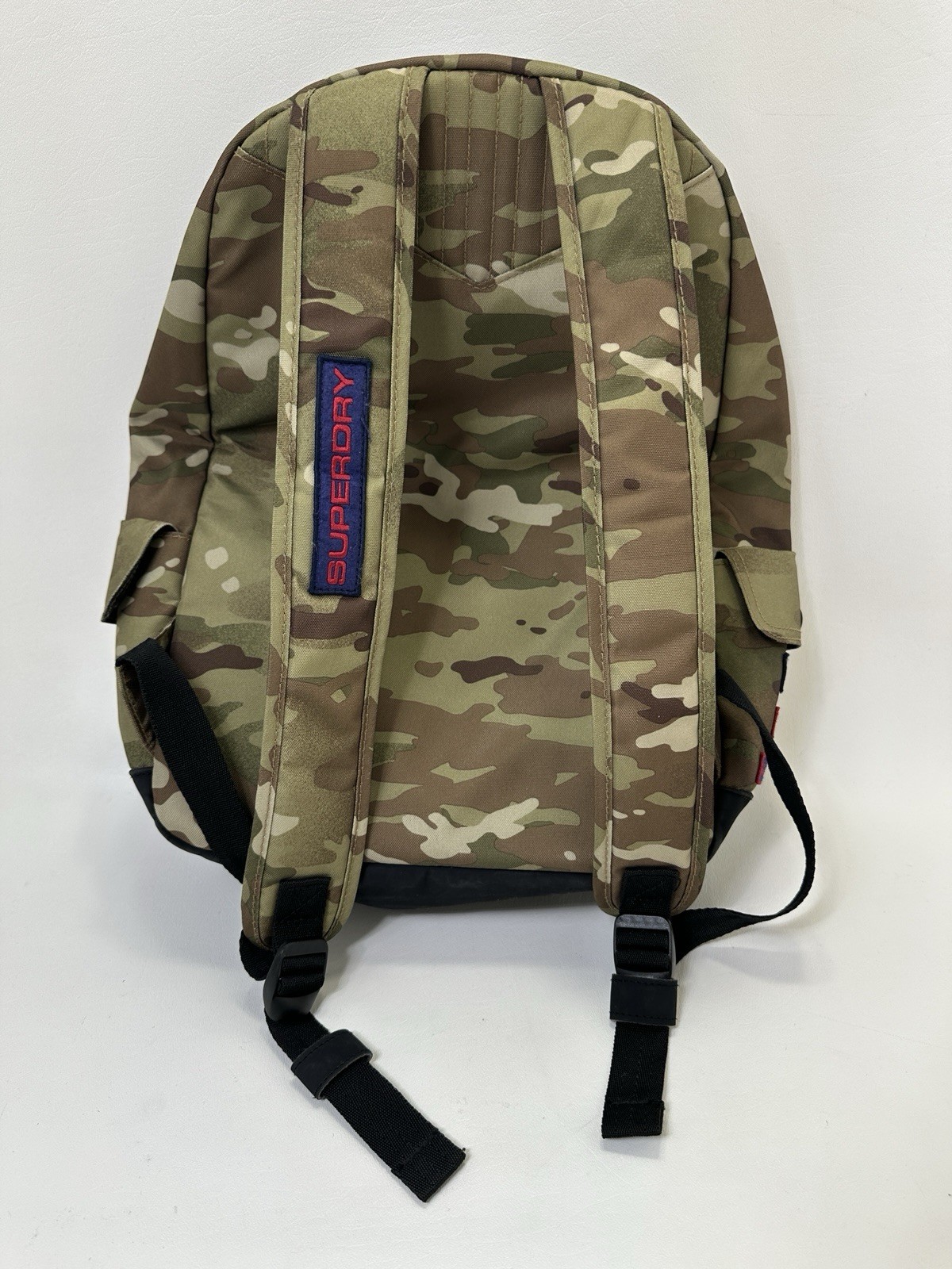Superdry Men’s Platoon Montana Rucksack Camo Print Military Style Patches