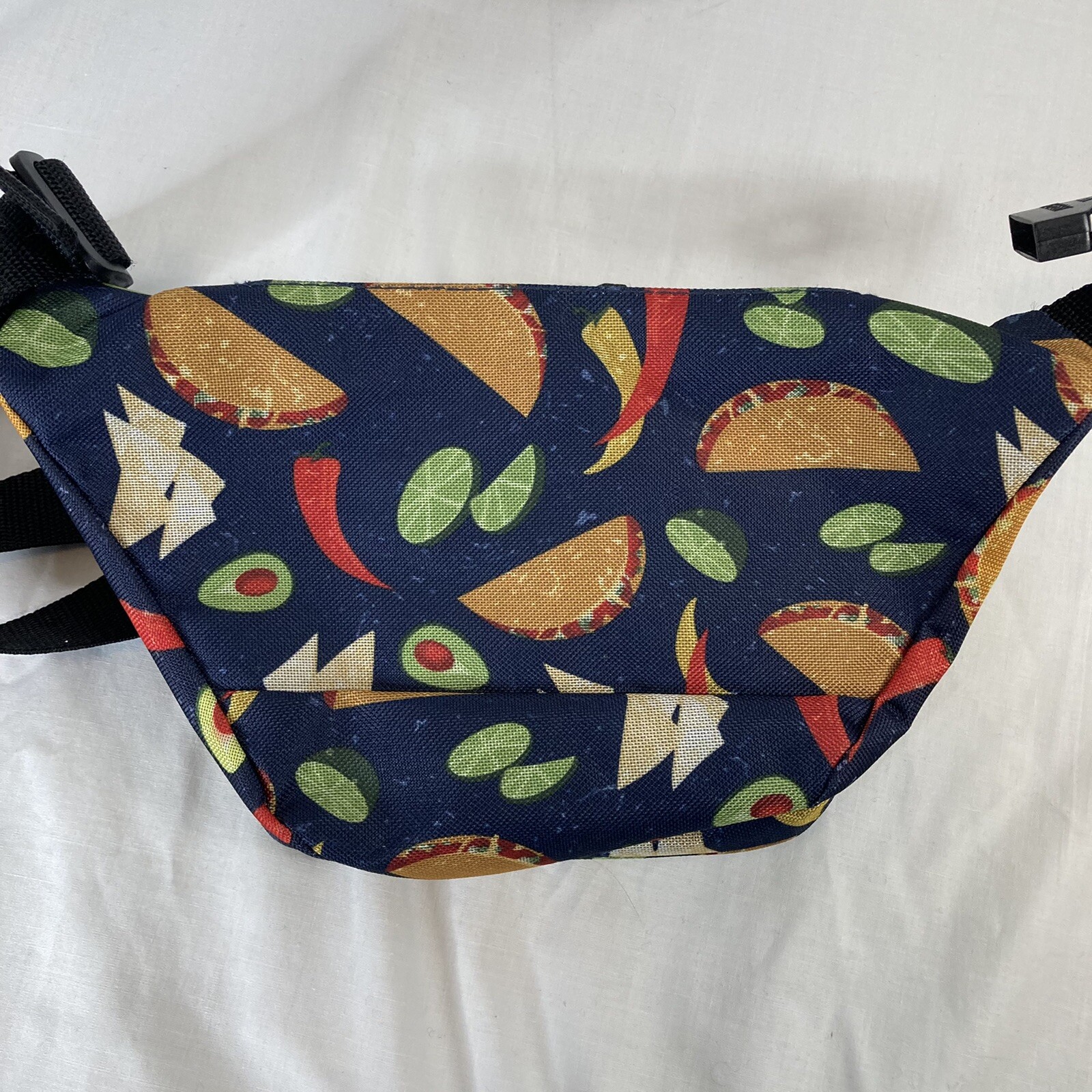 Taco Design 3 Compartment Fanny Waist Pack Adjustable Strap Peppers Lime Avocado