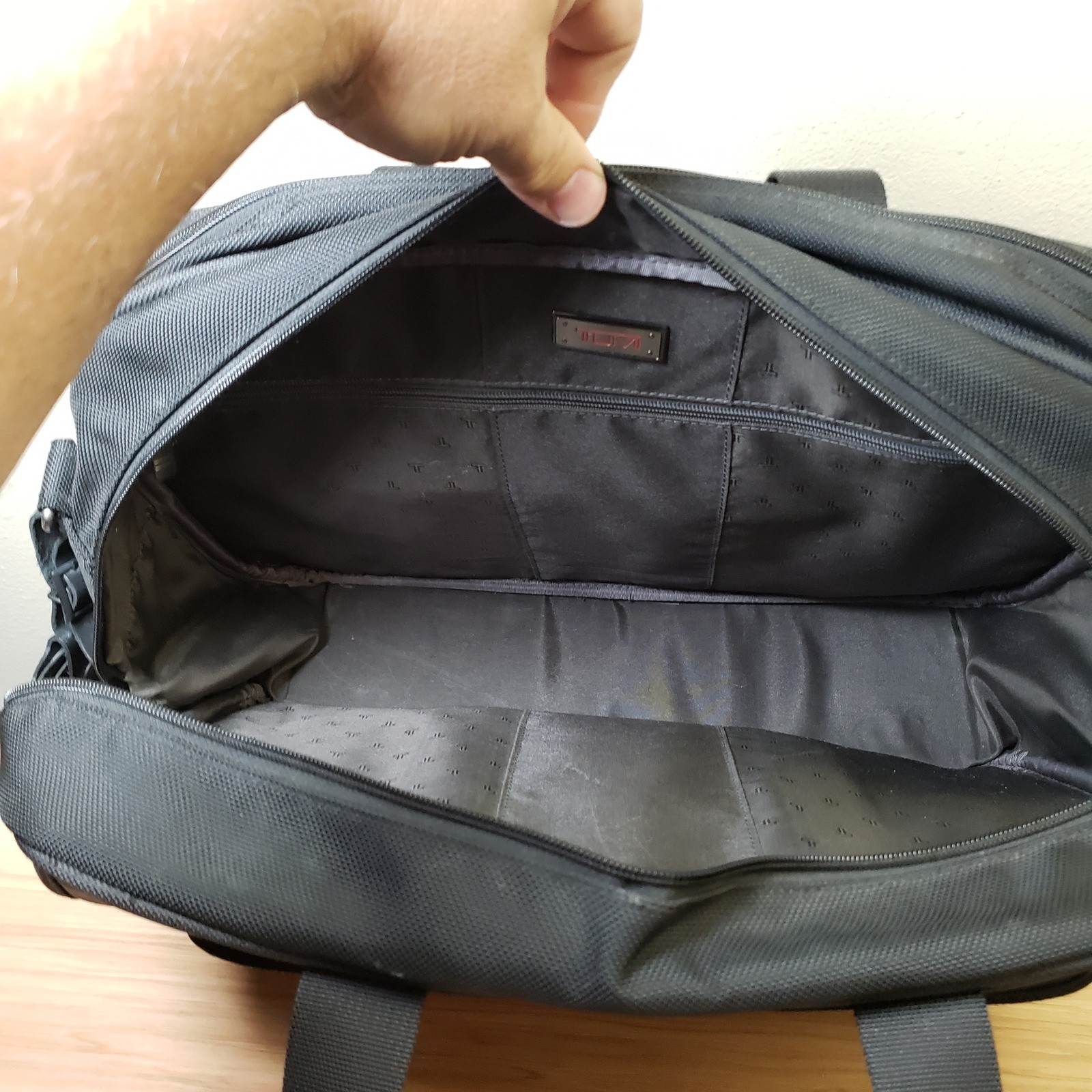 Tumi Alpha Boarding Tote Black Travel Bag Carry On Office Professional Career