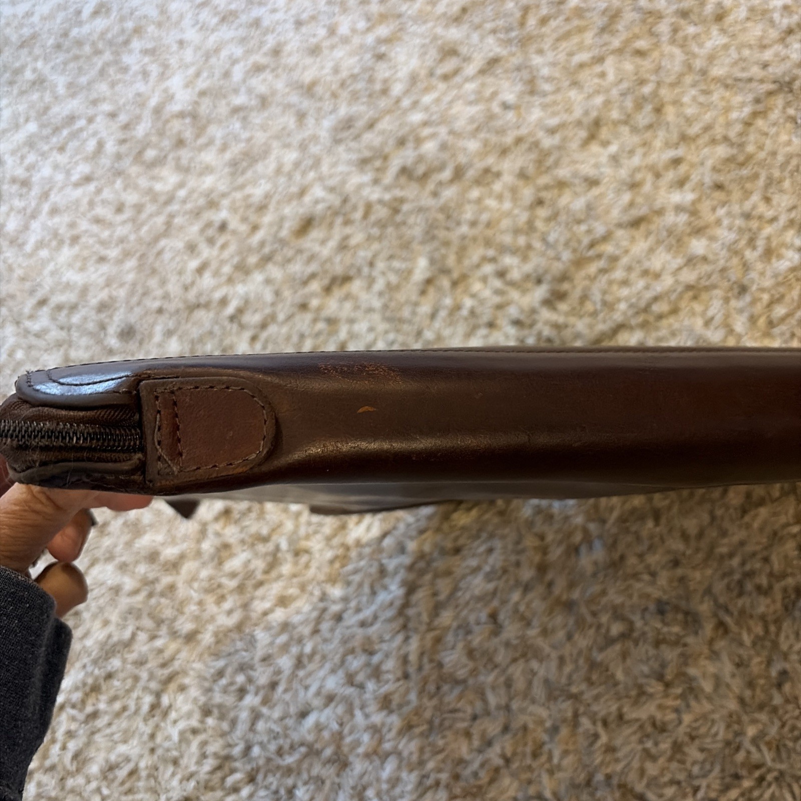 VTG Wilsons Leather Studio Brown Leather Briefcase 16” Bag Dual Handles