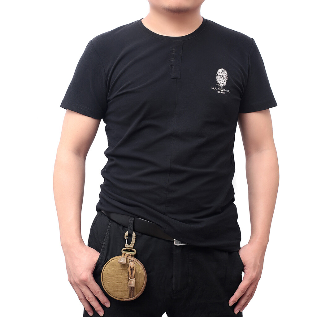 Tactical Mini Key Wallet Holder Coin Pouch Military Zipper Small Pocket Bag Men