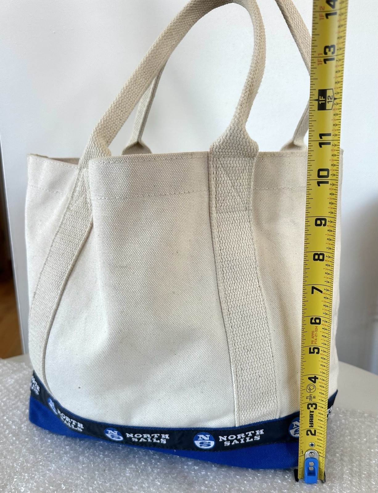North Sails X Parrott Canvas Co. Tote Bag BOATING SAILING YACHTING (11 x 12 x 7)