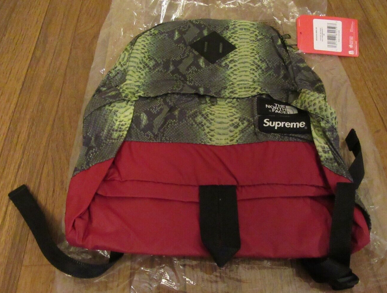 Supreme The North Face Lightweight Daypack Backpack Snake Green SS18 Brand New