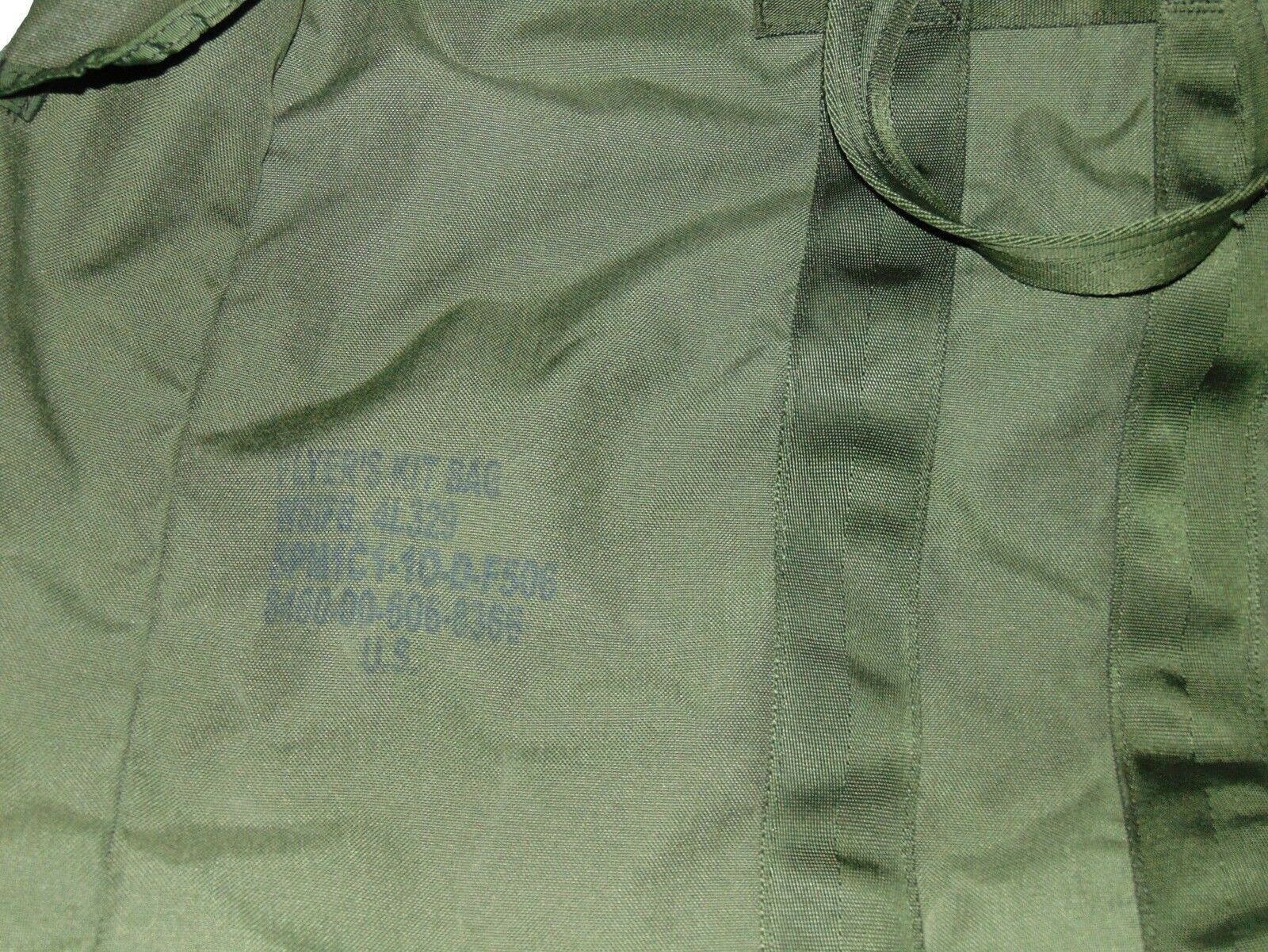 United States Military Canvas Flyers Kit Bag Quality Heavy Duty Outdoors