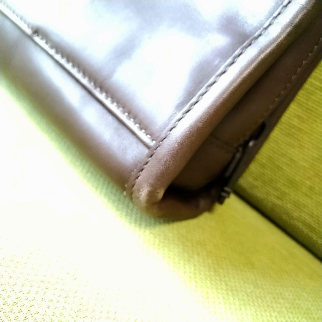 TUMI Genuine Leather Business Bag Brown 32.5cm x 42cm x 12cm